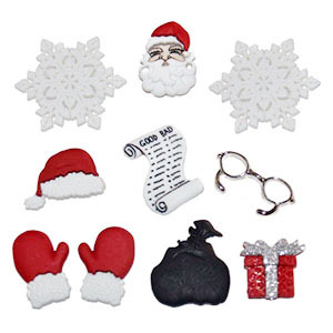 等待聖誕老公公小美釦