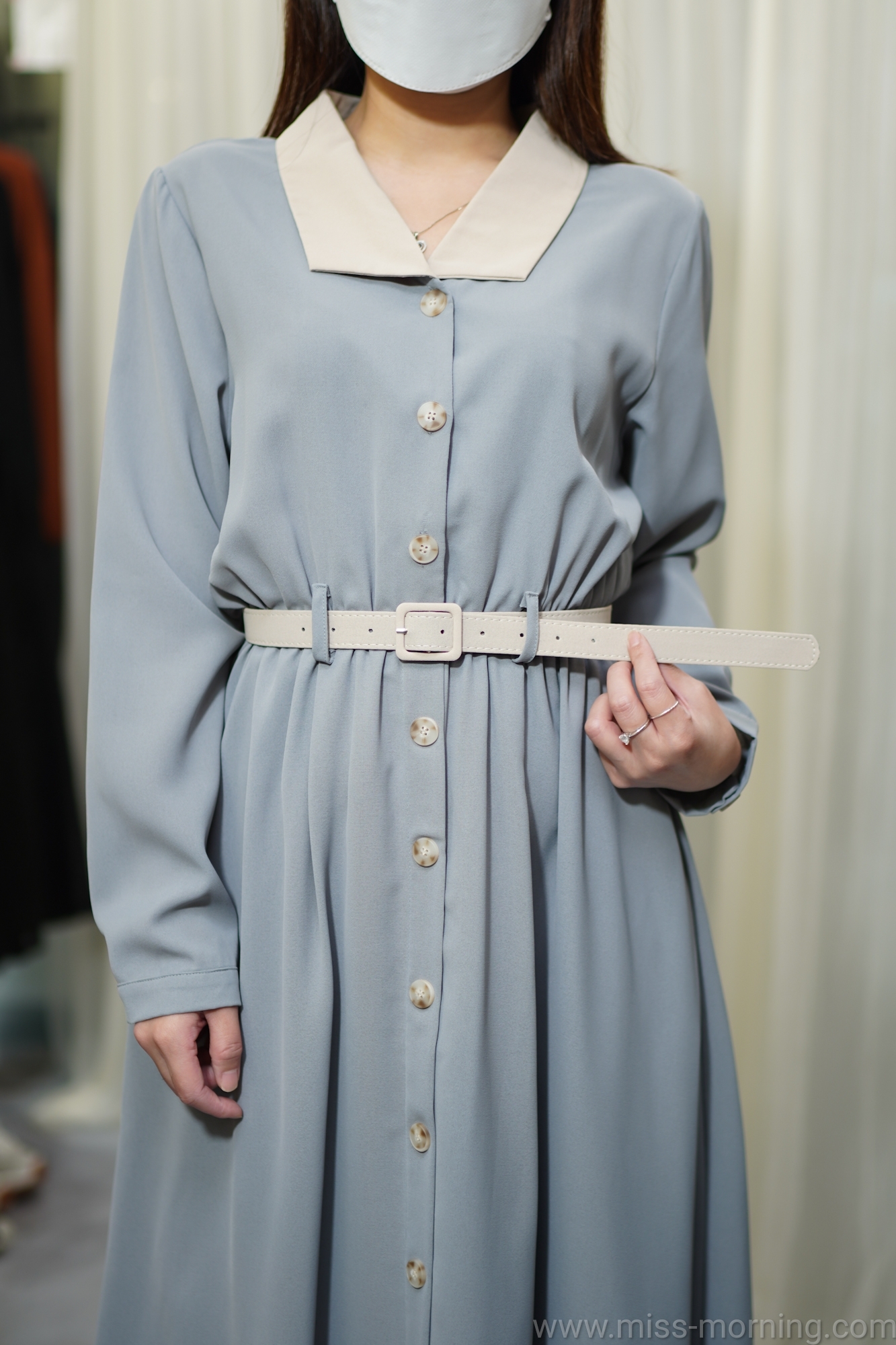 拼色款連身裙(13482)