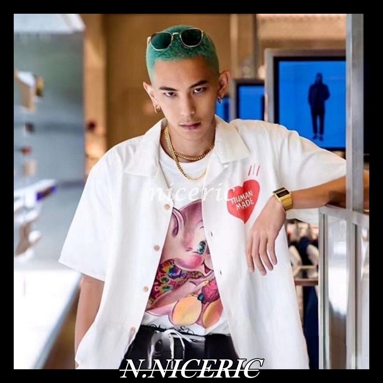 [Nice日韓歐美代購］Human Made 22SS 夏季度假風愛心泡麵拉麵 短袖 T恤 短袖 襯衫