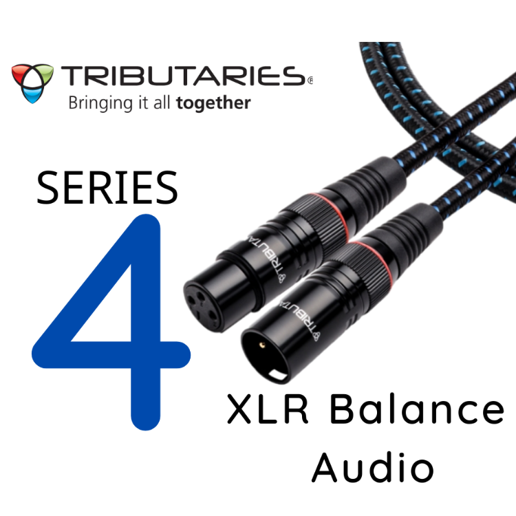 Tributaries 4AB 全平衡模擬音頻接線 (4N HC-OFC高傳度無氧銅) (1對)