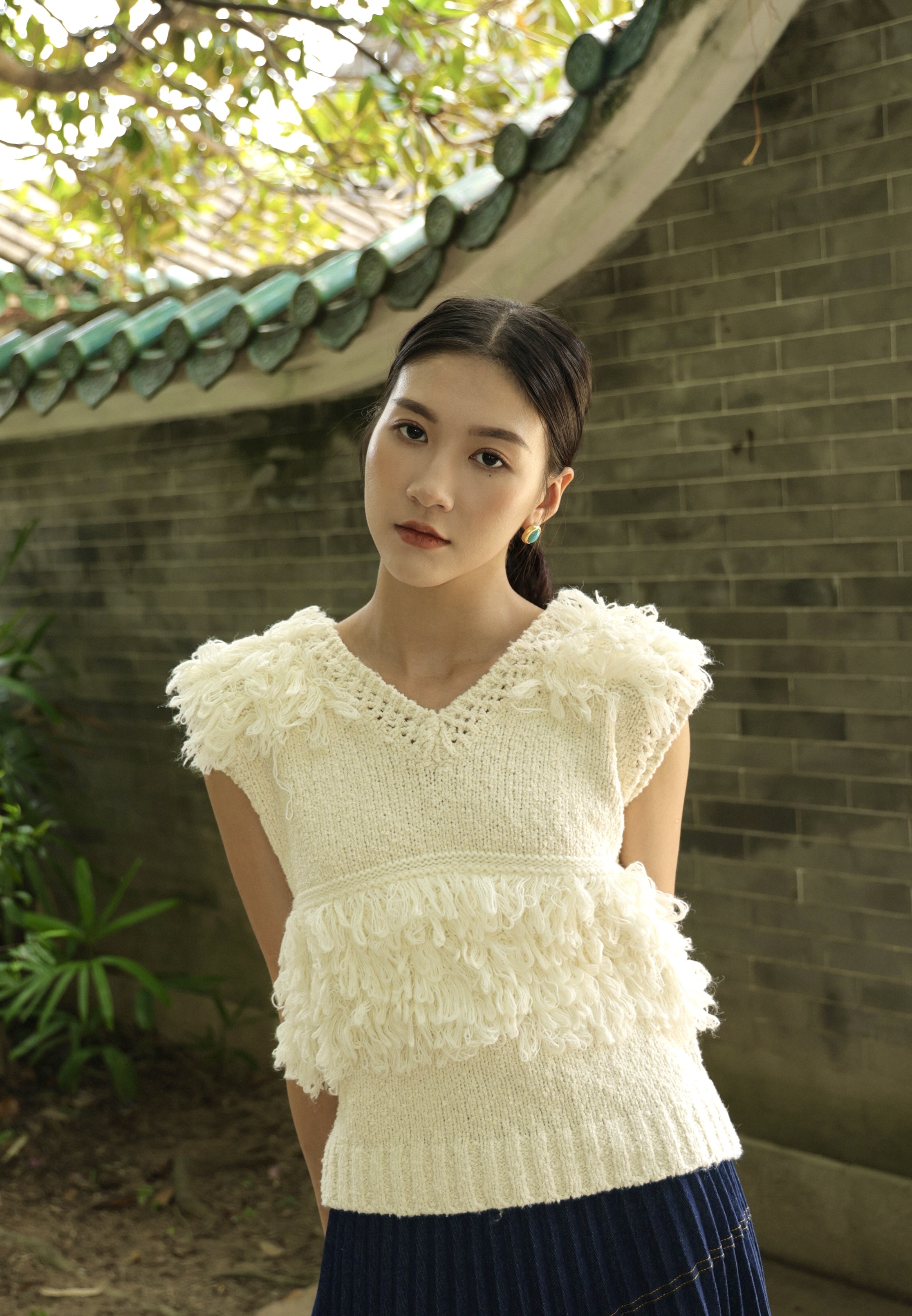 冷蘇蘇粒粒線針織背心（現貨款式）