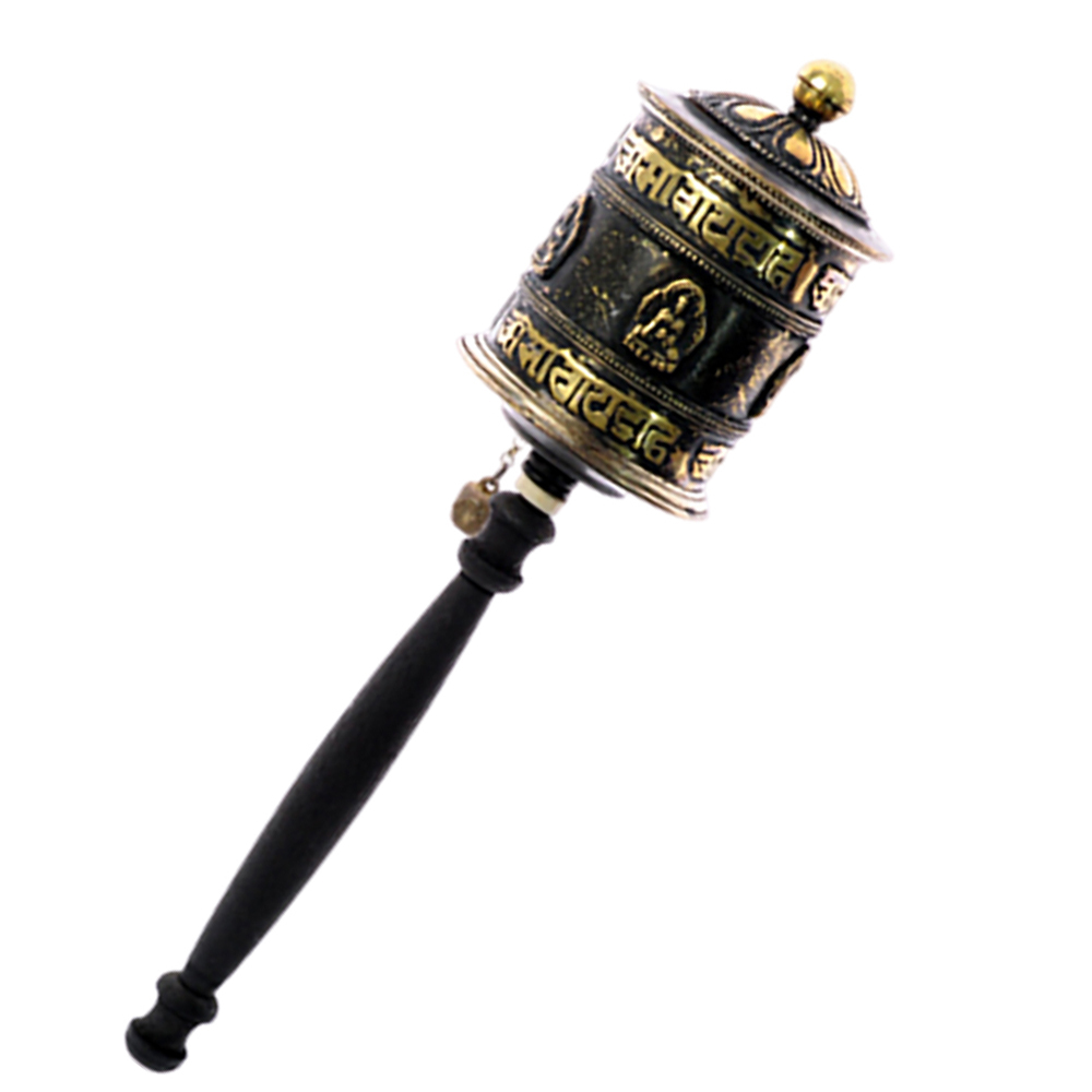 藏傳{雙排}五方佛手轉經輪29*7公分【十方】135555