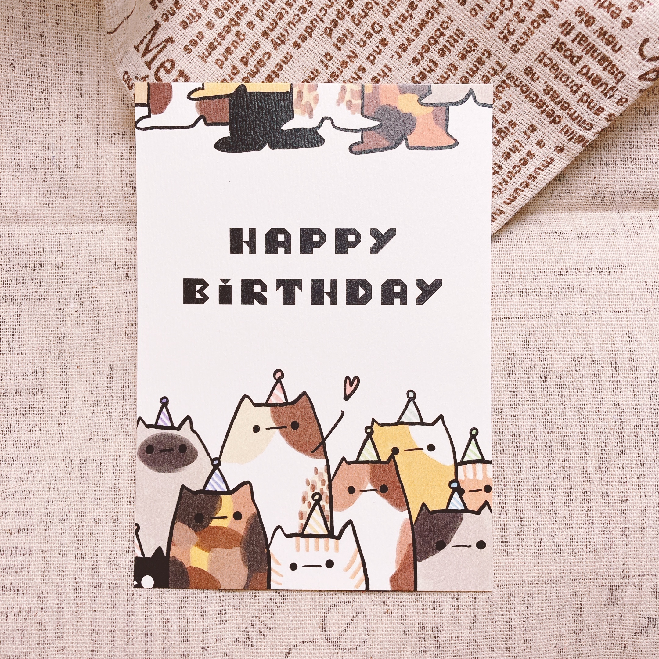 LUMOS｜喵的 祝你生日快樂  明信片