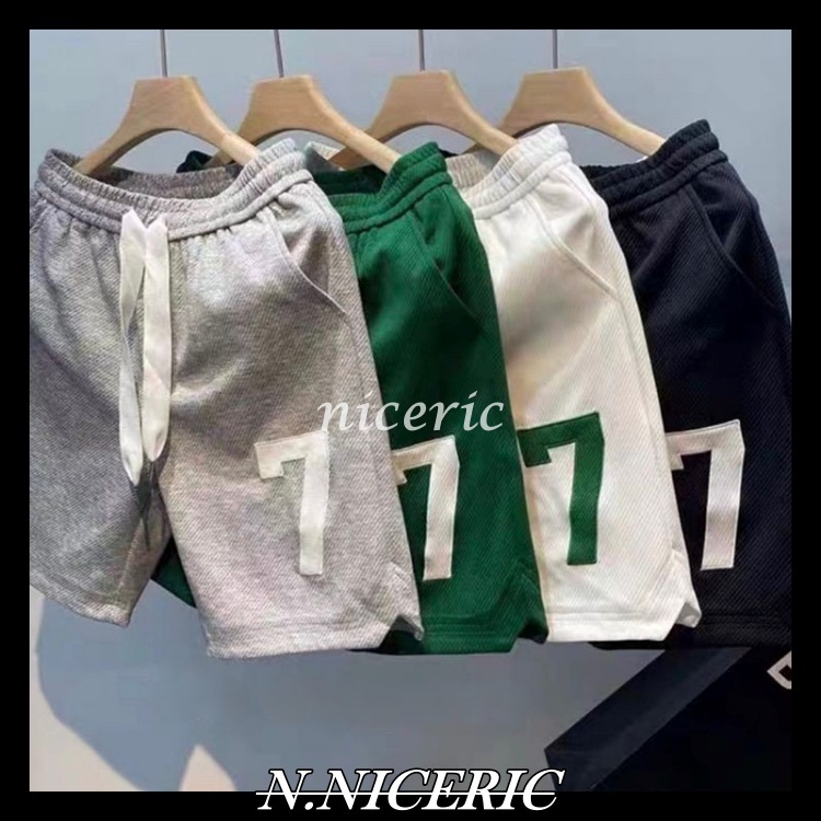 [Nice日韓歐美代購］FOG材質22s 幸運7材質好舒適好穿❗️韓國Nas自創品牌數字大7 透氣網狀 短褲