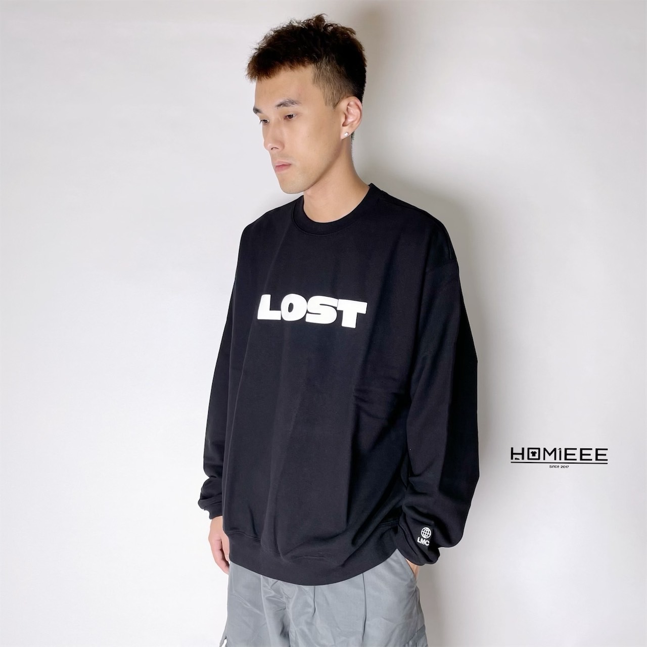 <出清> LMC Lost Sweatshirt 衛衣 字母 LOGO 毛巾布 黑色