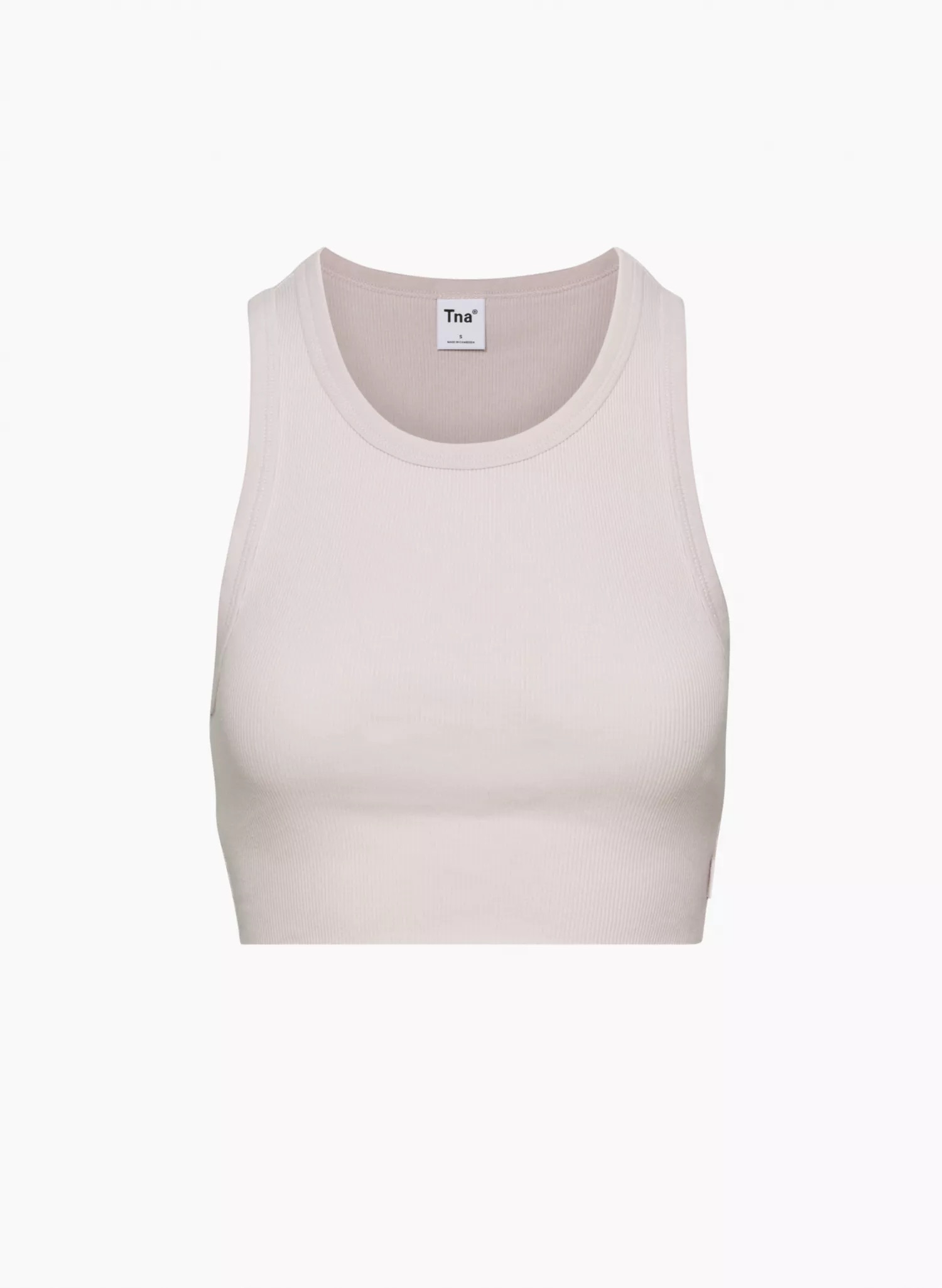 ARITZIA 短版螺紋削肩背心Tna RIBBED CROPPED RACER TANK