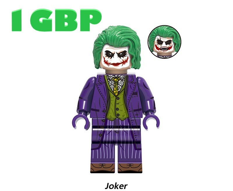 1GBP Special Offer: Joker Batman DC Custom Minifigures Minifigs Fit Lego XH1941
