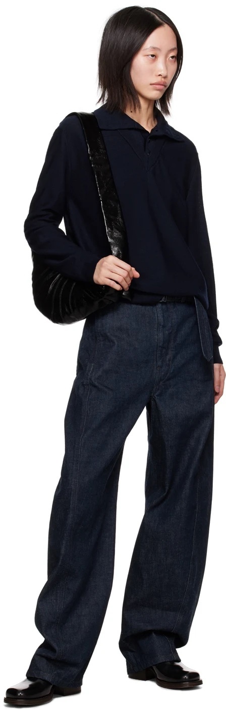 LEMAIRE / Small Linen Croissant Bag