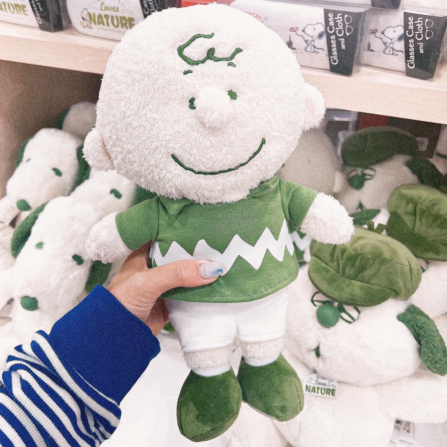 🇯🇵 SNOOPY LOVES NATURE 史努比家族 愛護自然 歐拉夫 查理布朗 綠色 抹茶綠 玩偶 娃娃 日本限定 / 現貨