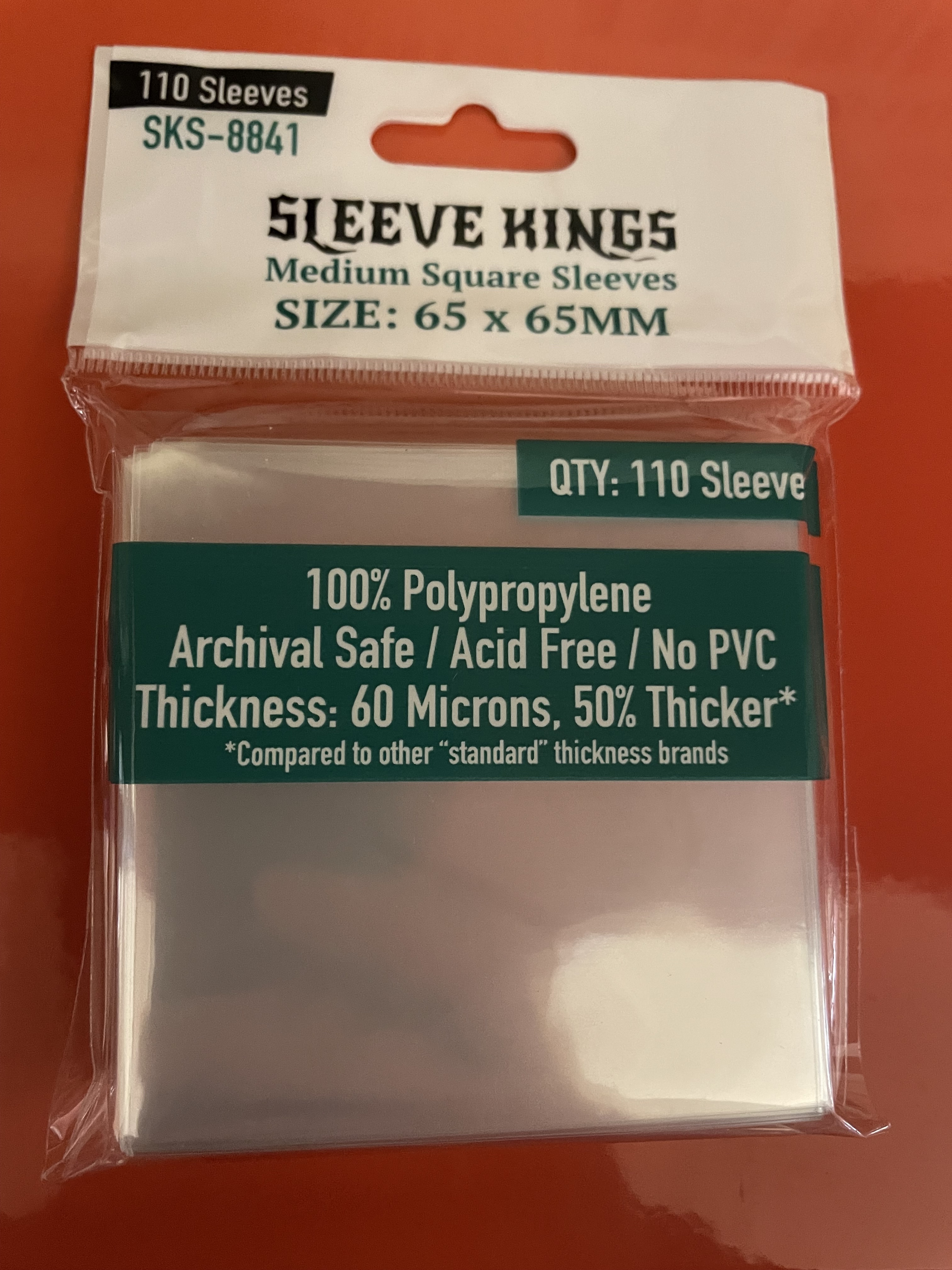 SK Card Sleeves (65 x 65 mm) -110/pk