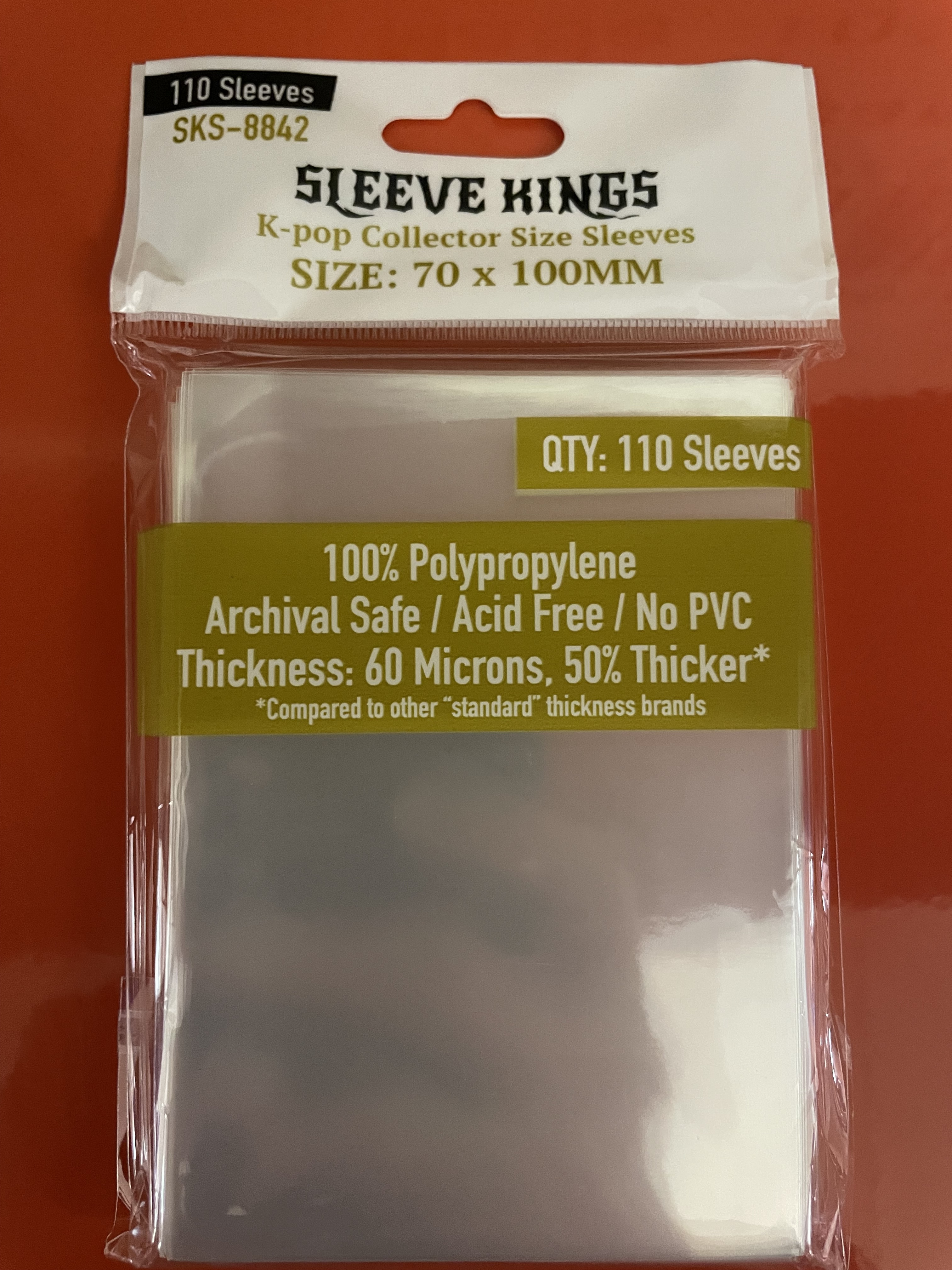 SK Card Sleeves (70 x 100 mm) -110/pk