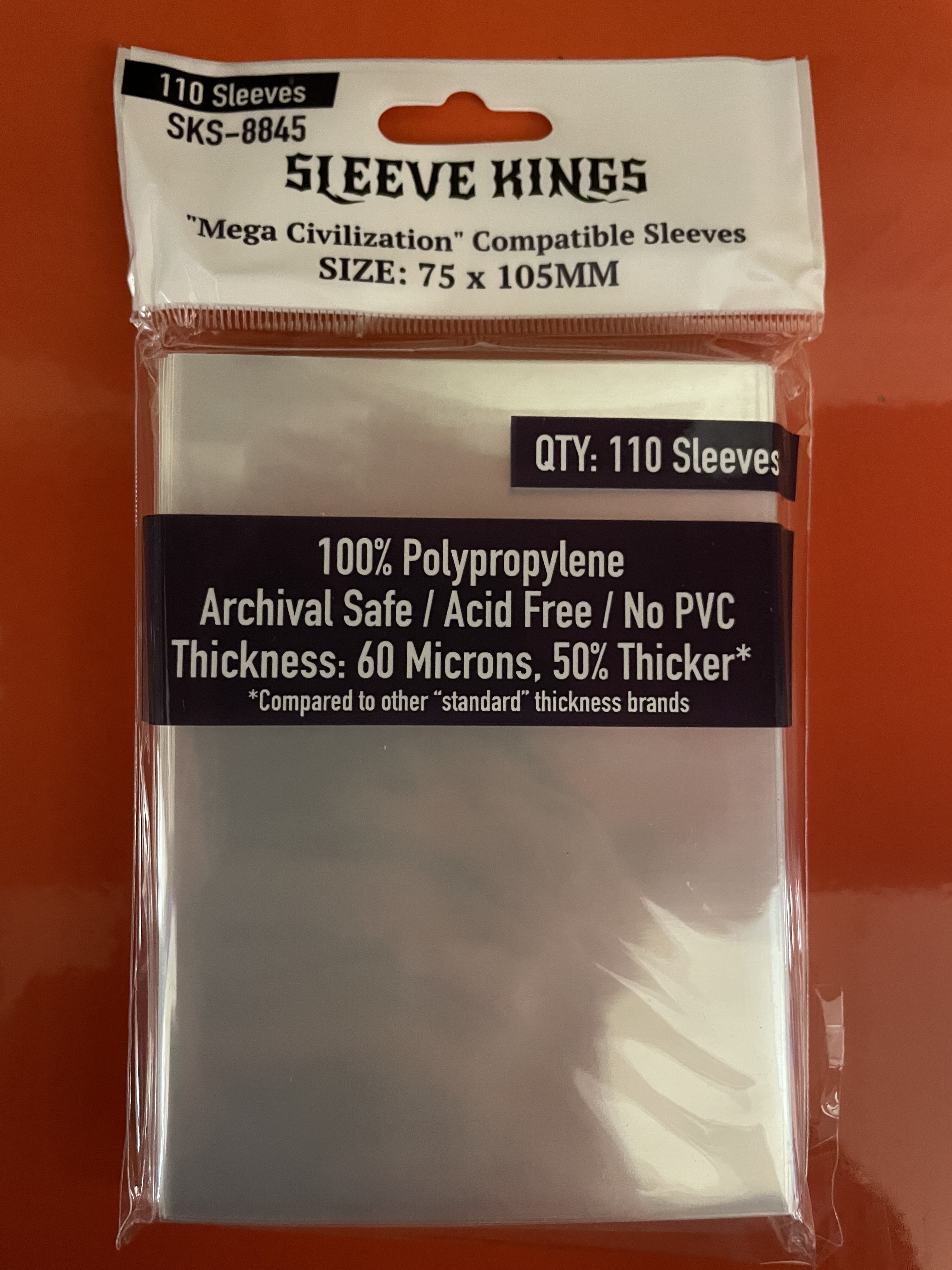 SK Card Sleeves (75 x 105 mm) -110/pk