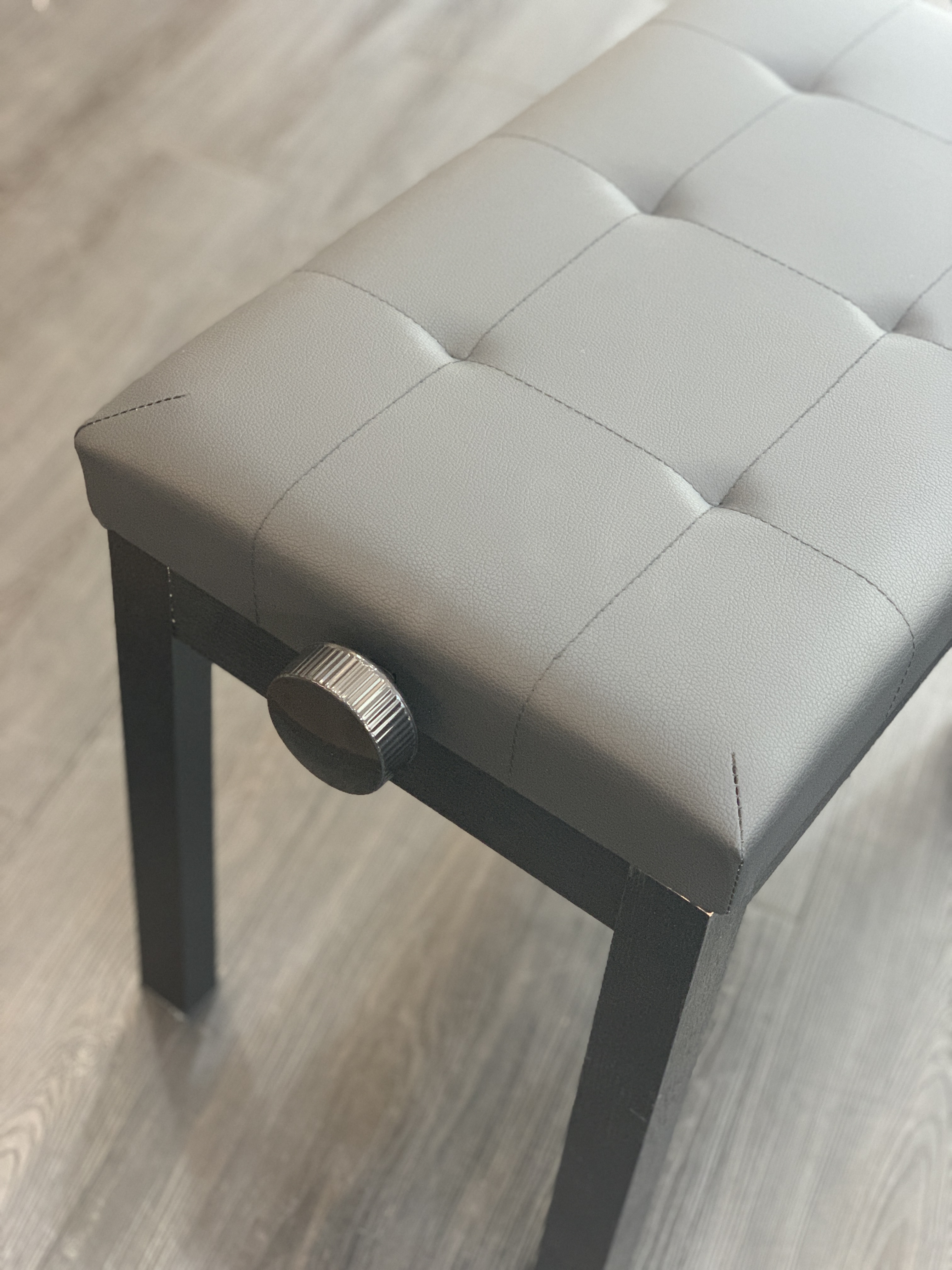 單人微調鋼琴椅 電子琴椅 升降椅 YM610 微調 PU皮革 琴椅 直腳 白色 第 5 張圖片｜三峽鍵盤 / 鋼琴