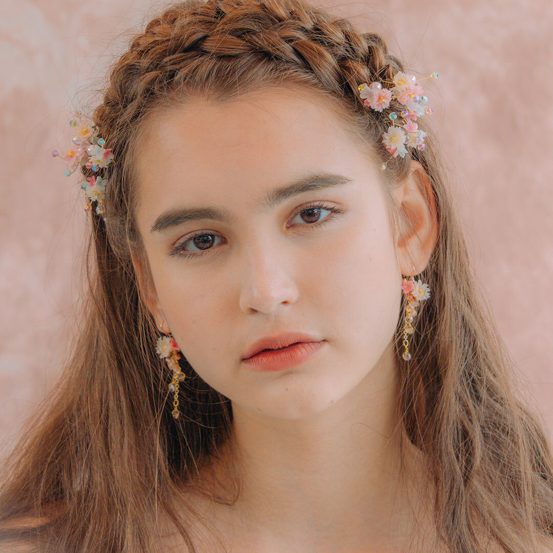 SAKURA COLLECTION Noon-Sakura Floral 10 Hair Pin Set