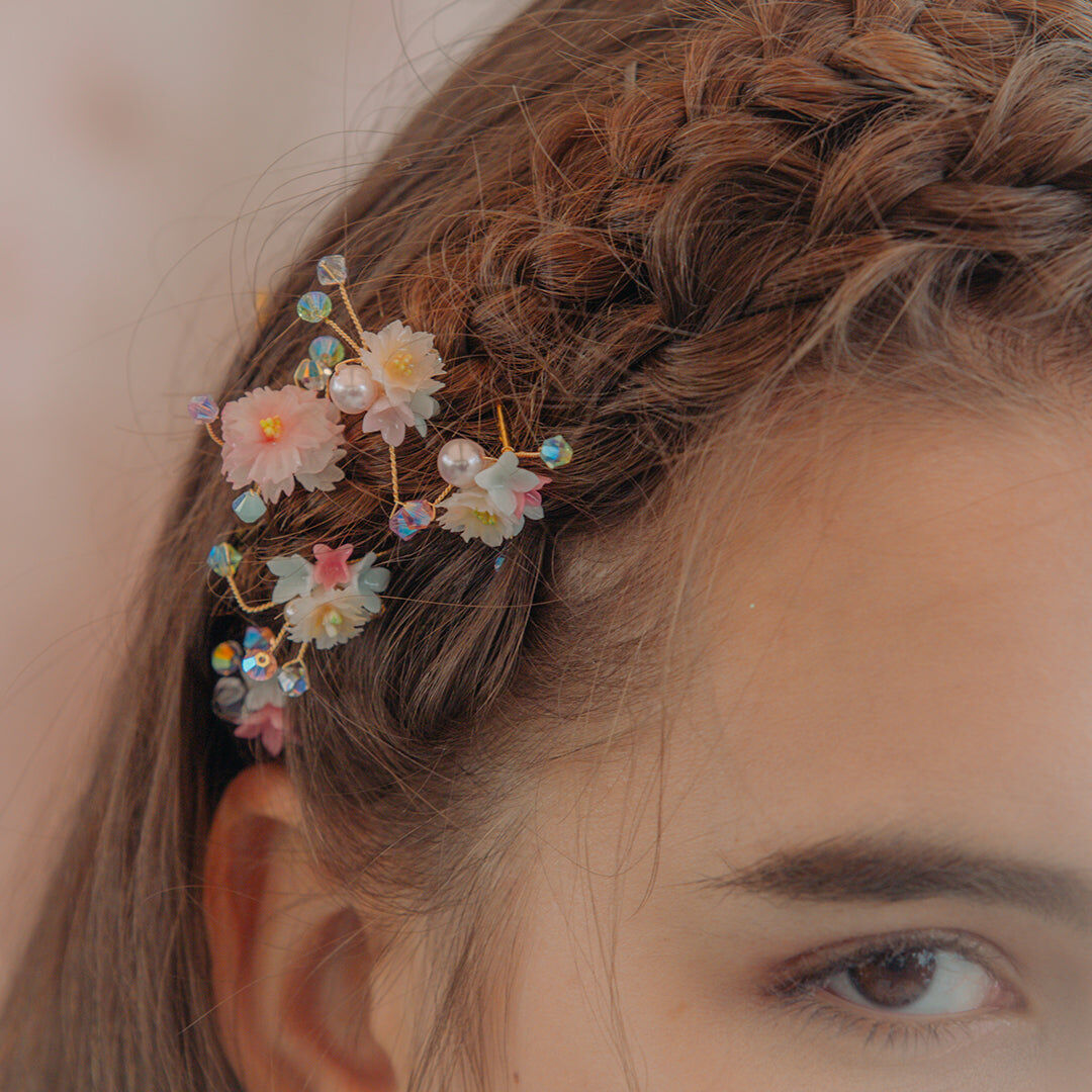 SAKURA COLLECTION Noon-Sakura Floral 10 Hair Pin Set