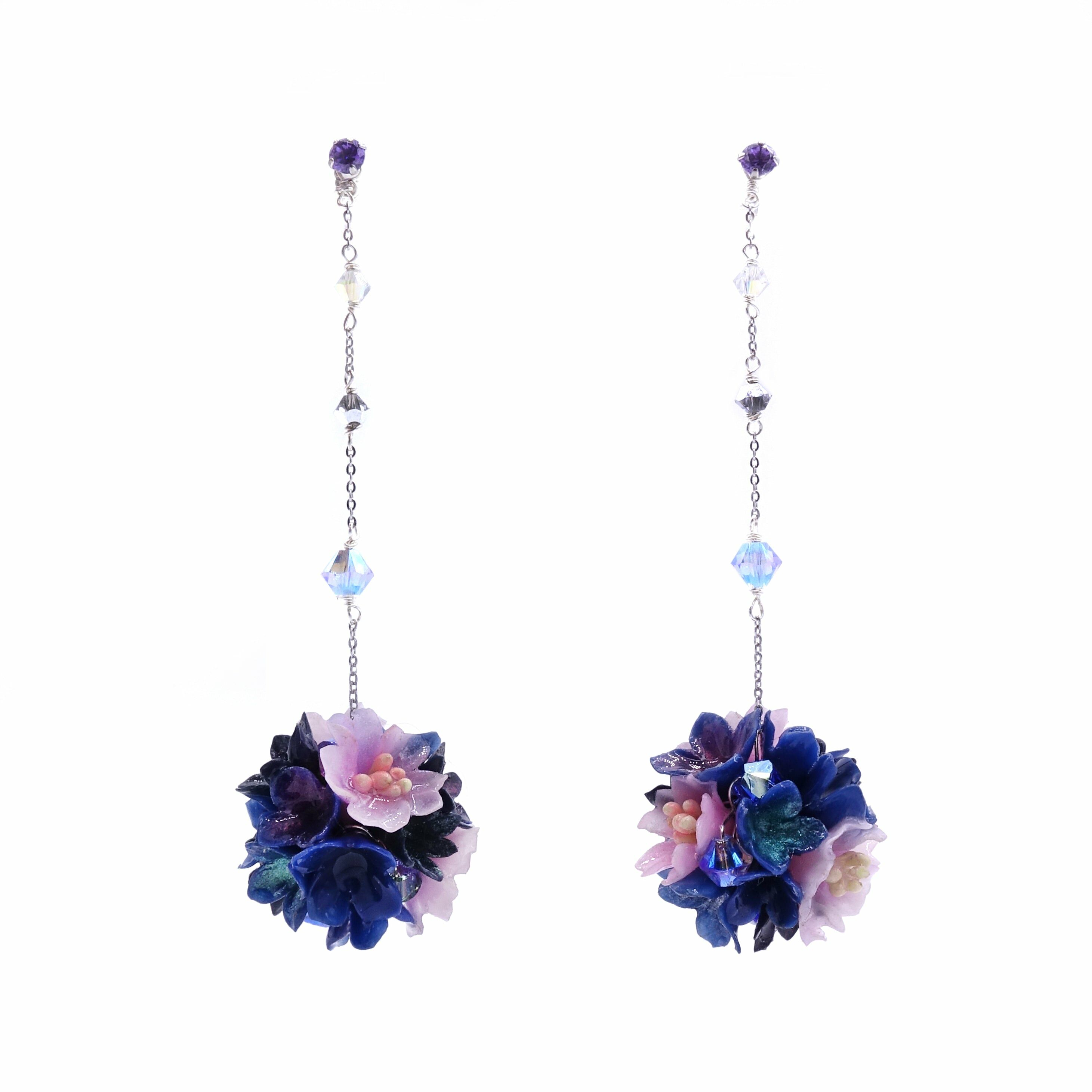 SAKURA COLLECTION Night-Sakura Bouquet Earrings