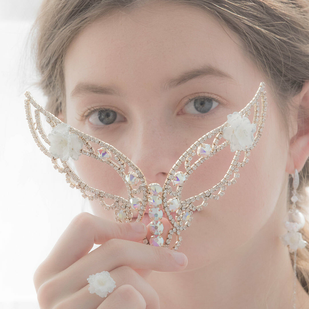 POM POM Peony Masquerade Mask