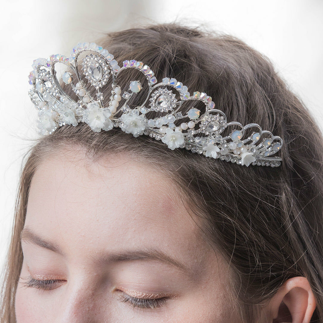 POM POM Peony Crystal Crown