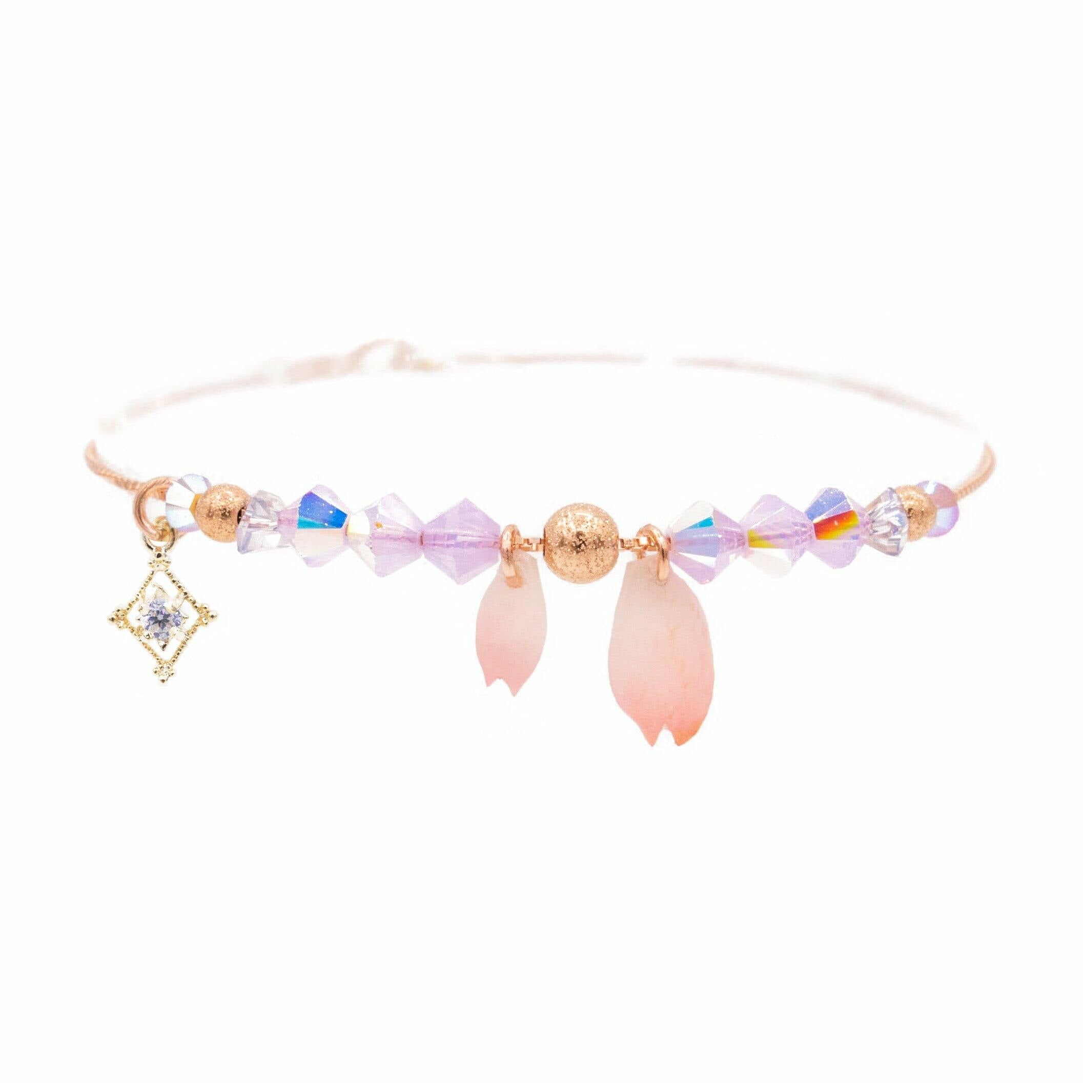 BLOSSOM Petals Rose-gold Plated 925 Silver Bracelet