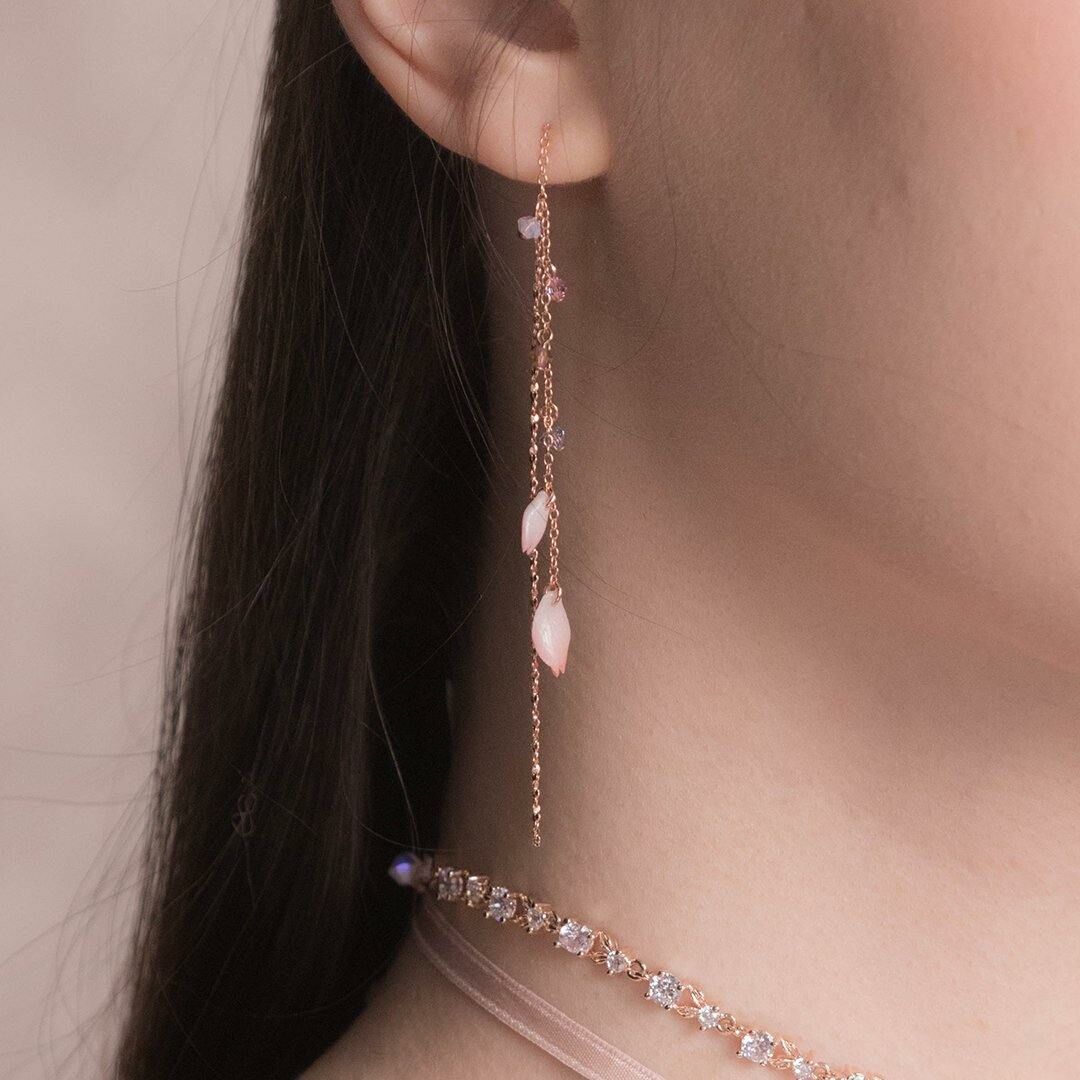 BLOSSOM Petals 925 Silver Earrings