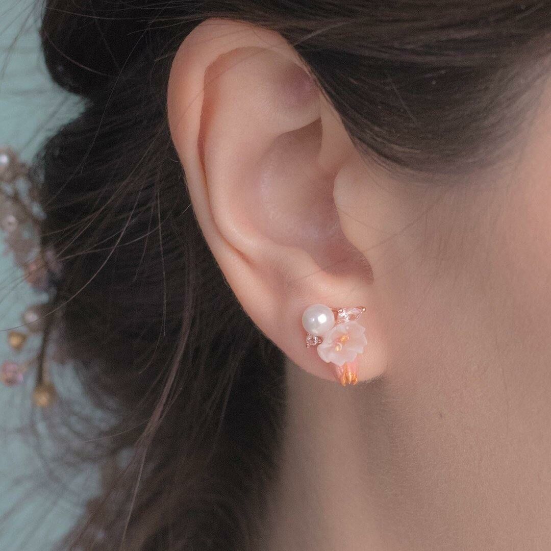 BLOSSOM Sakura 2-way 925 Silver Earrings