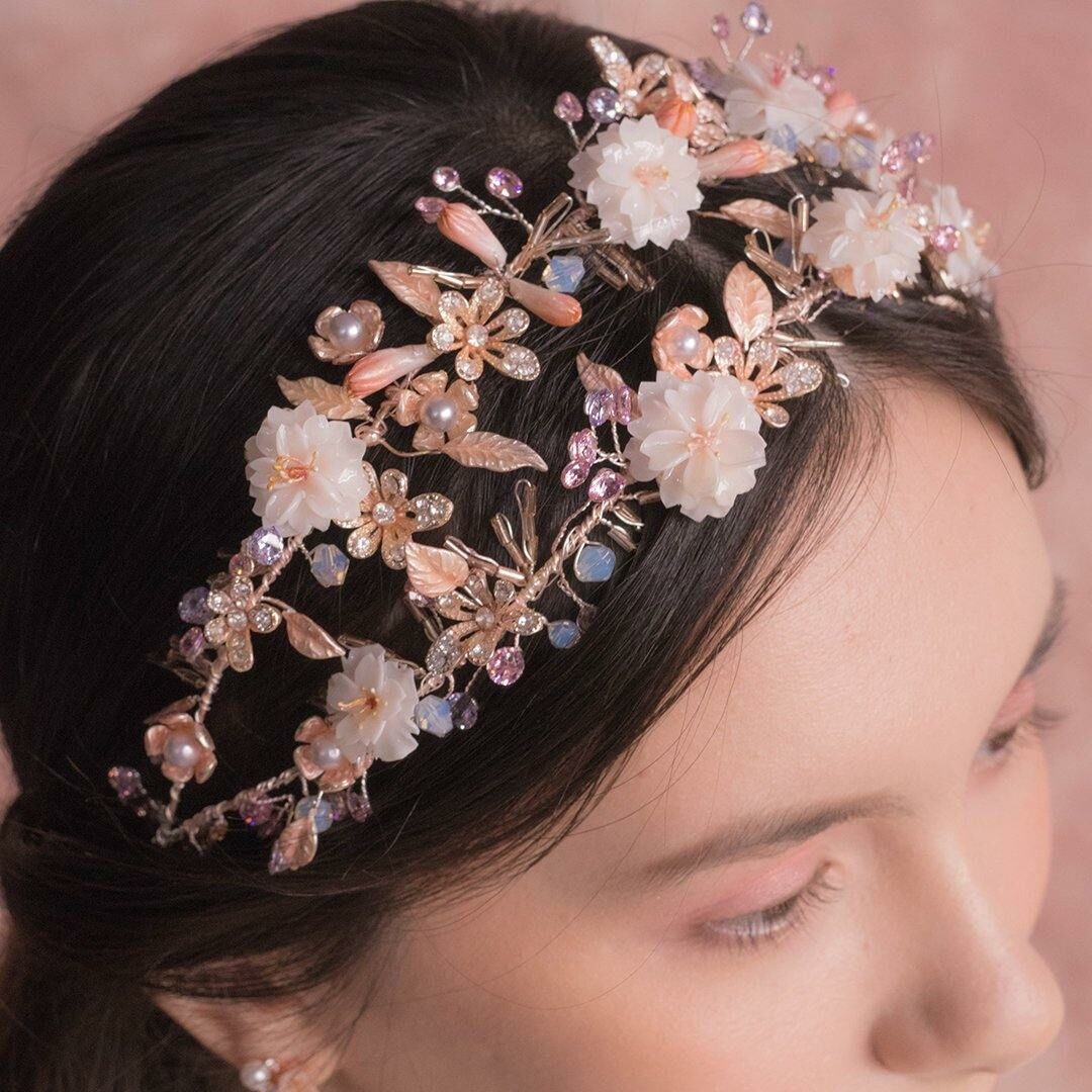 BLOSSOM SakuraParadise Rose-gold Plated Tiara
