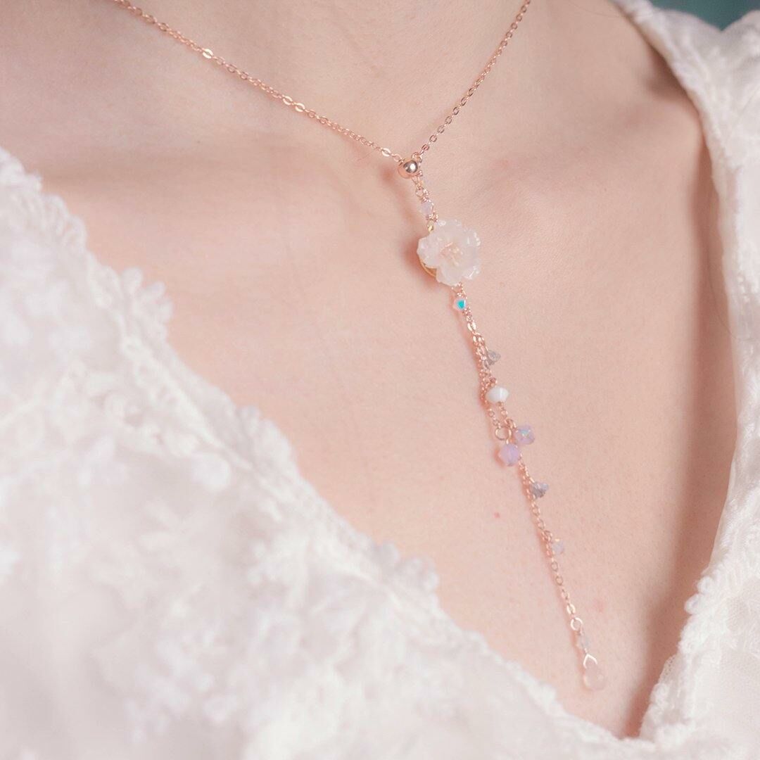 BLOSSOM Rose-gold Plated 925 Silver Necklace