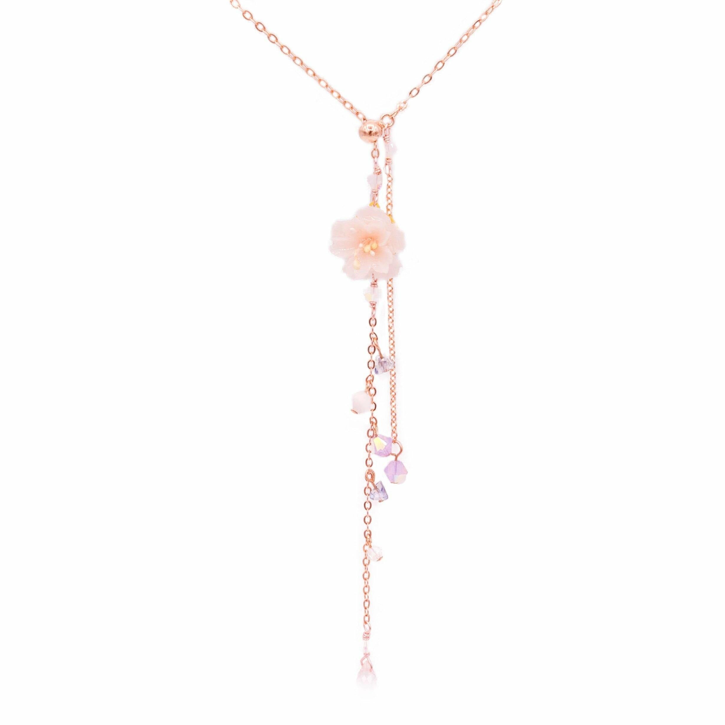 BLOSSOM Rose-gold Plated 925 Silver Necklace