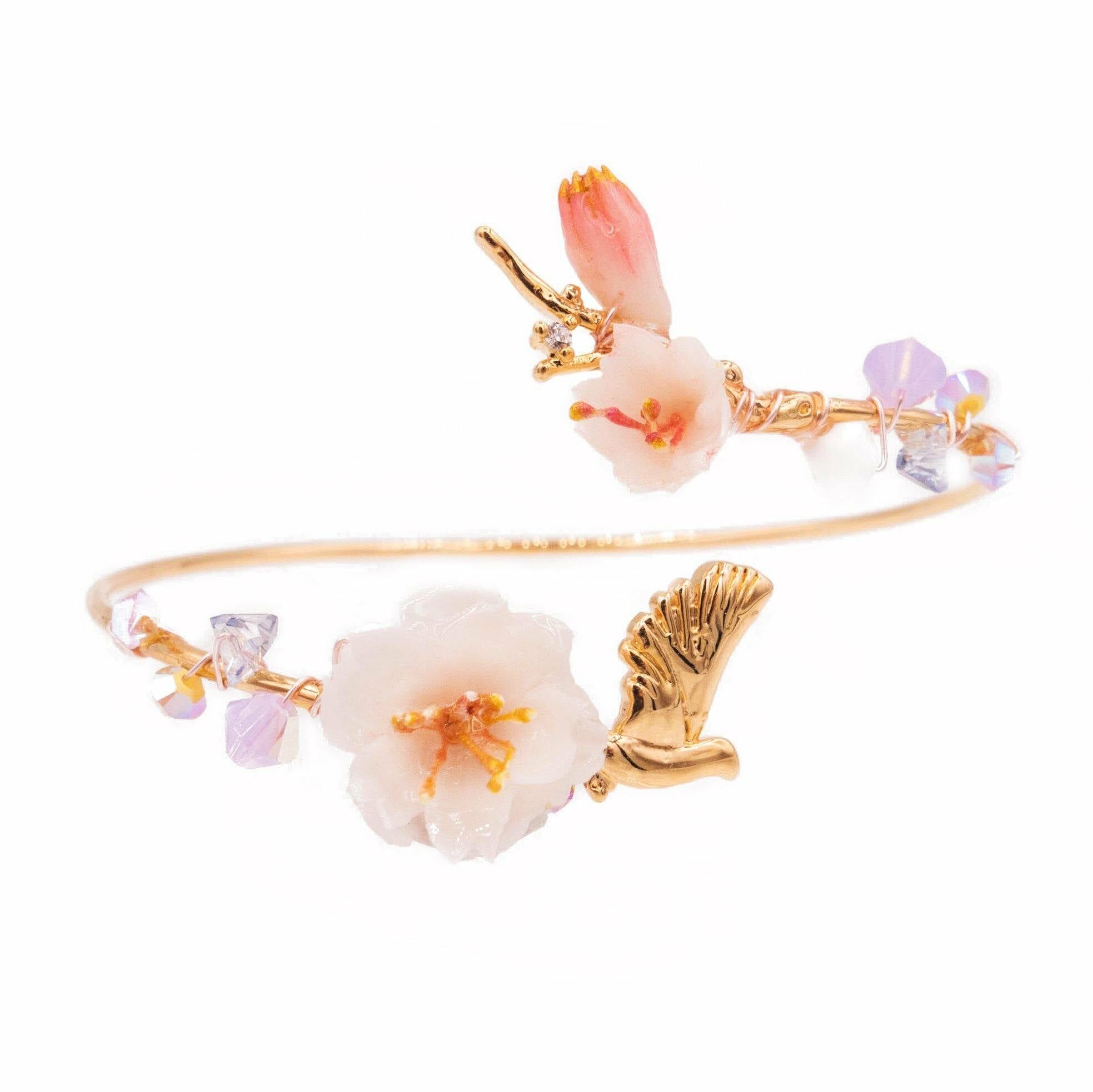 BLOSSOM Garden Rose-gold Plated Bangle