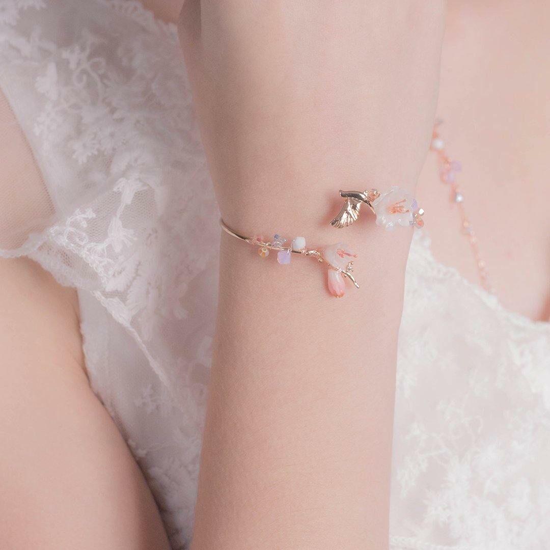 BLOSSOM Garden Rose-gold Plated Bangle