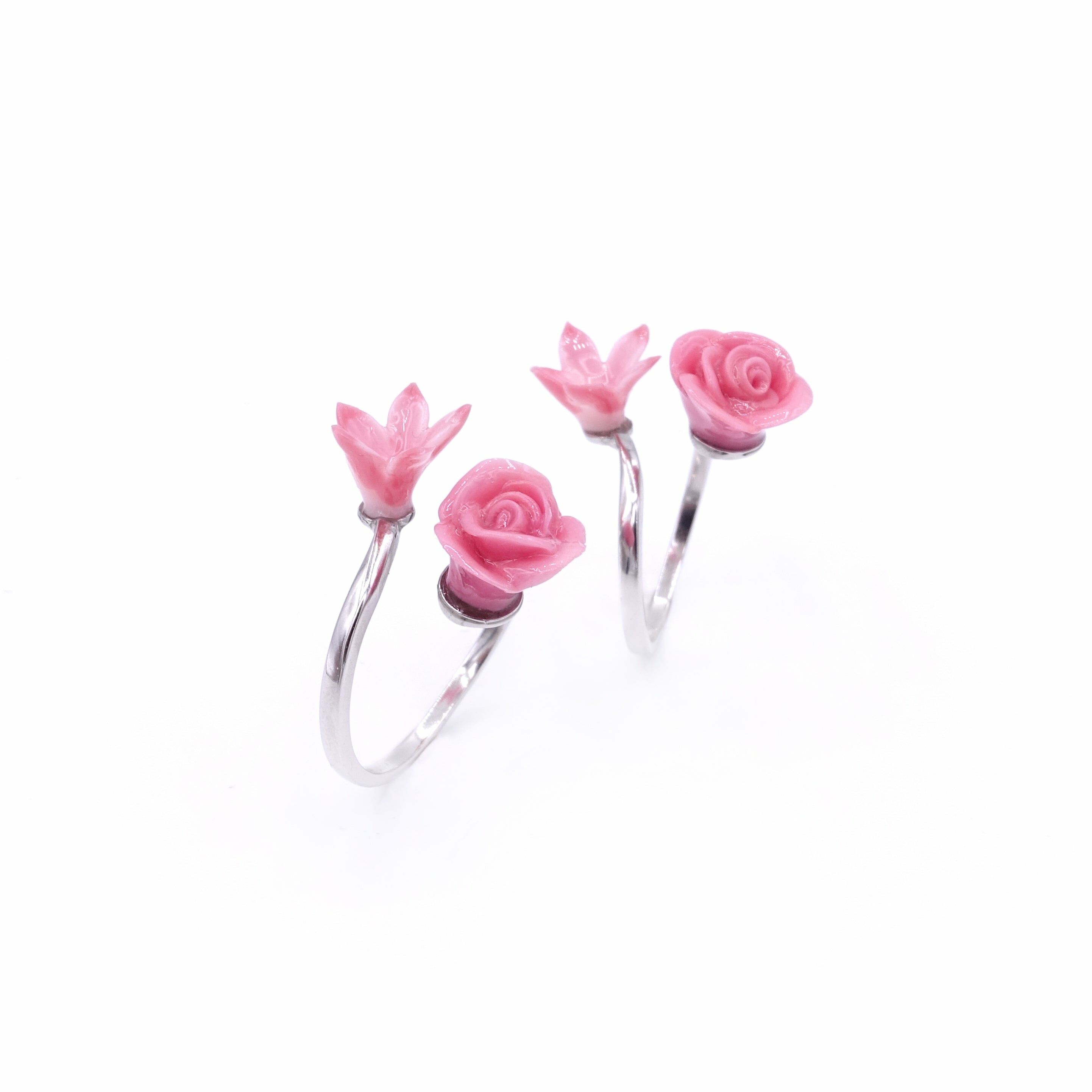 ROSY ROSIE Floral 925 Sterling Silver Ring