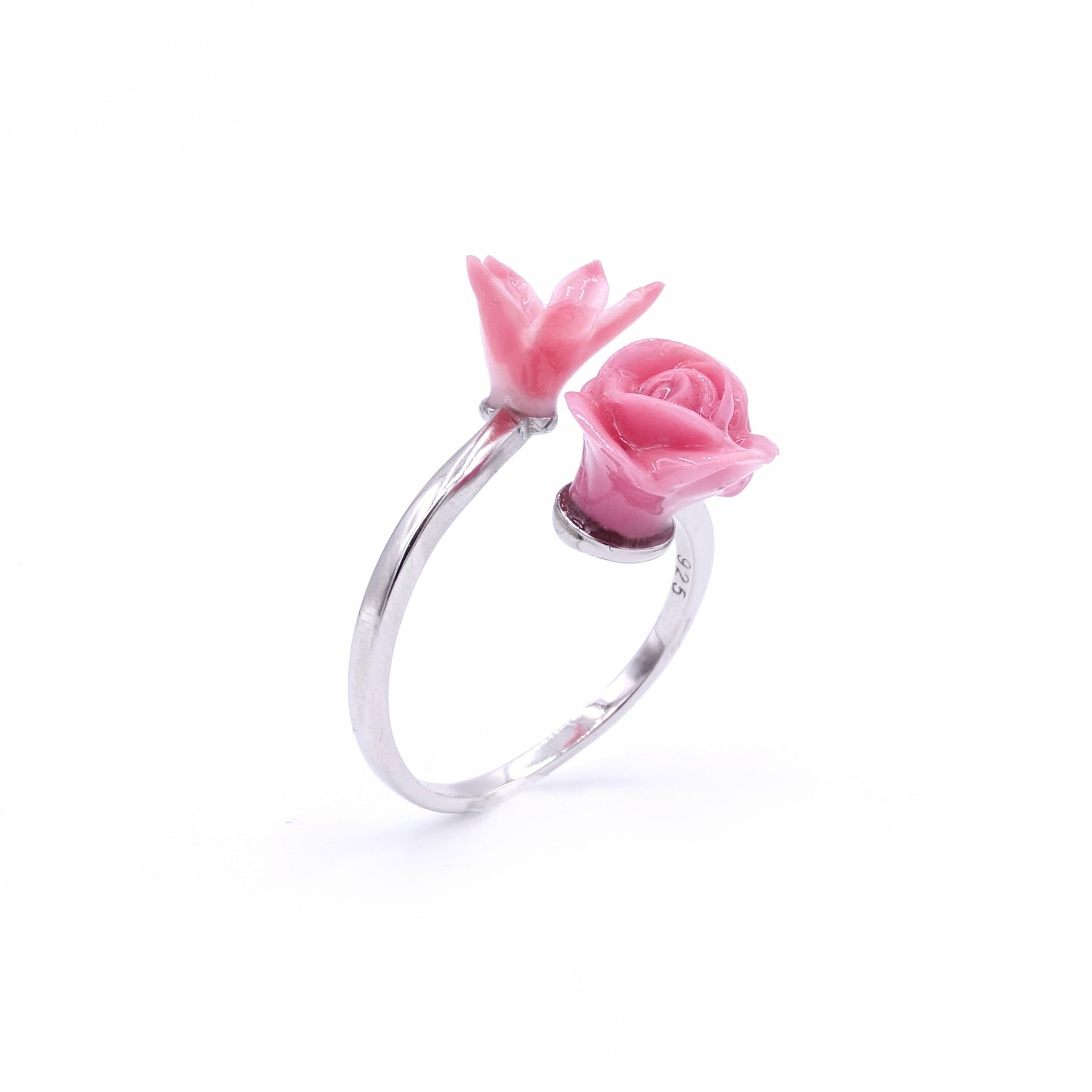 ROSY ROSIE Floral 925 Sterling Silver Ring