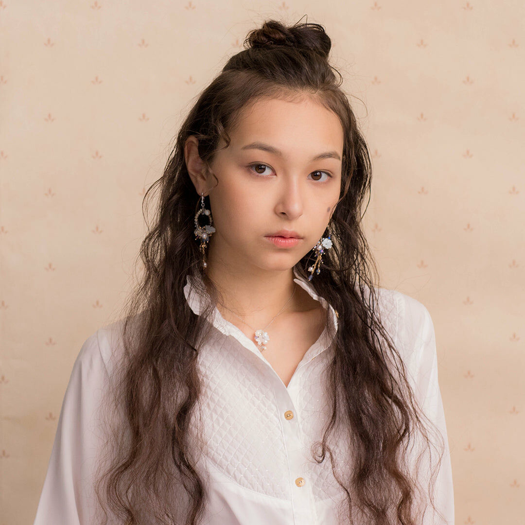 Rainshower Floral 925 Silver Necklace