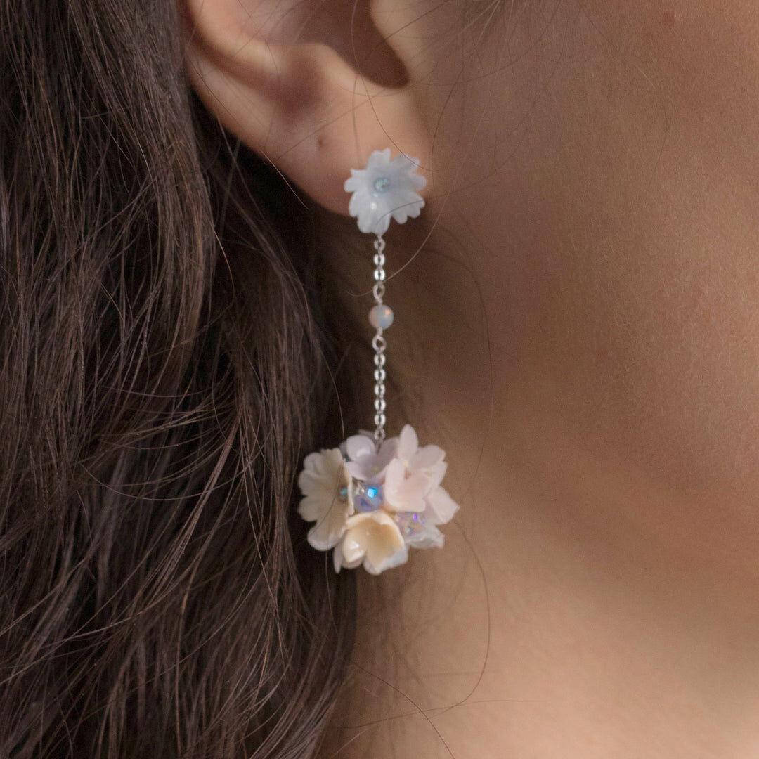 Rainshower 3-in-1 925 Silver Bouquet Earrings Set