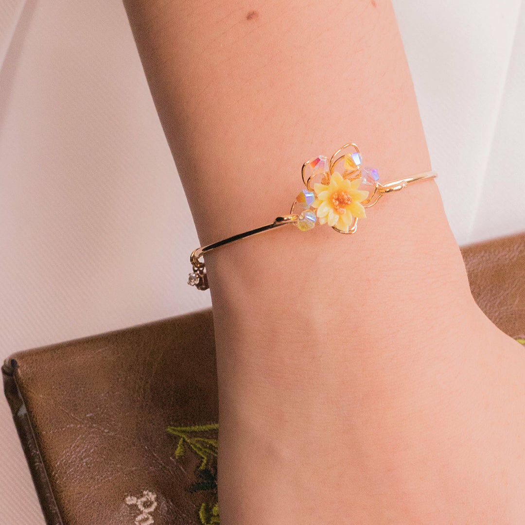 Sunshower LOCK-ME-UP Gold-plated Bangle