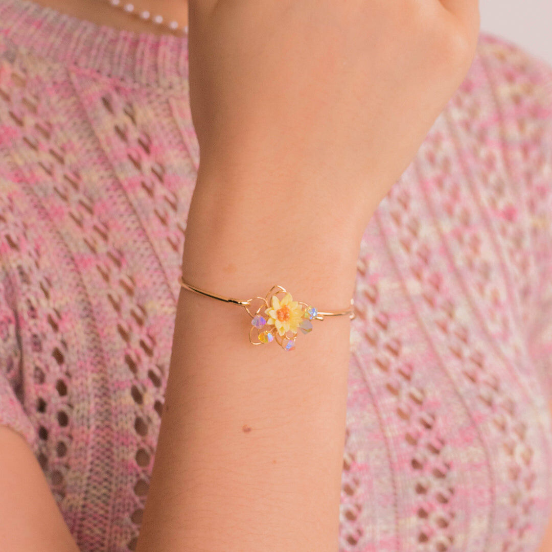 Sunshower LOCK-ME-UP Gold-plated Bangle