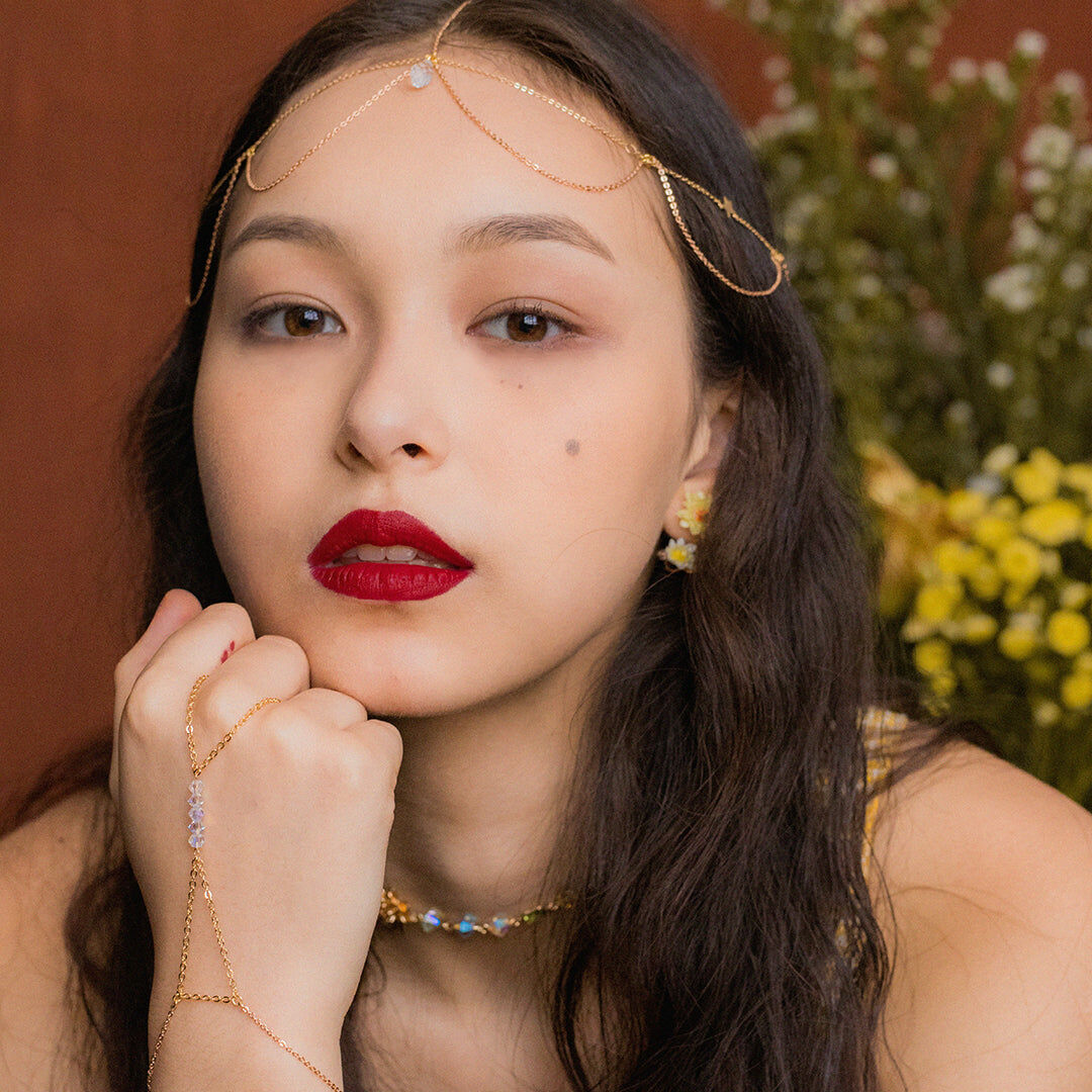 Sunshower Gold-plated Head Chain