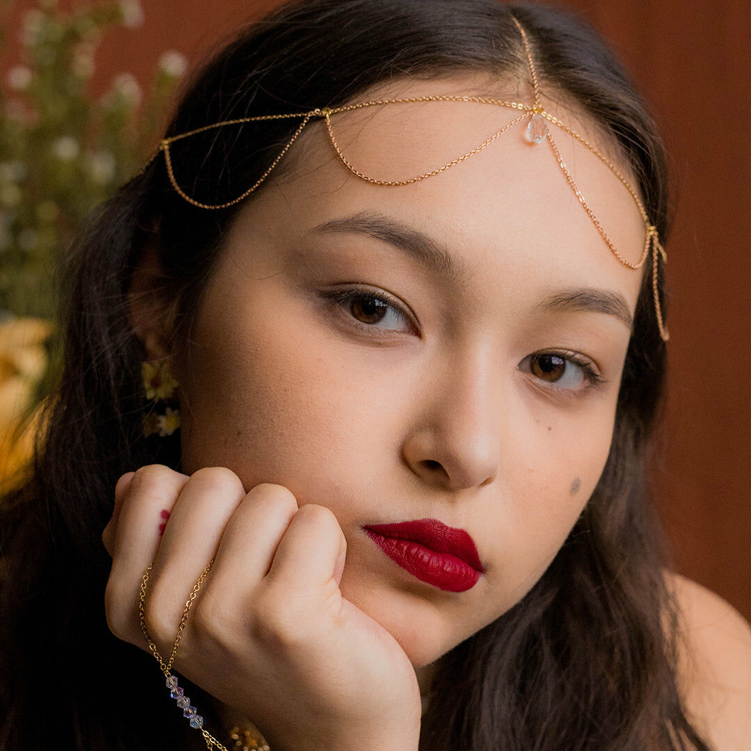 Sunshower Gold-plated Head Chain