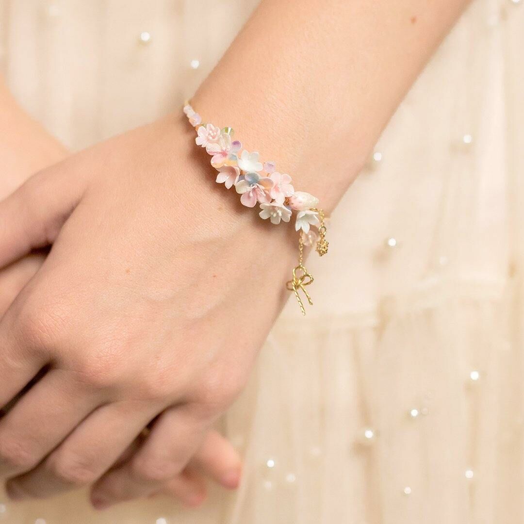 Aurora Starry Night Floral 14K Gold-plated Bangle