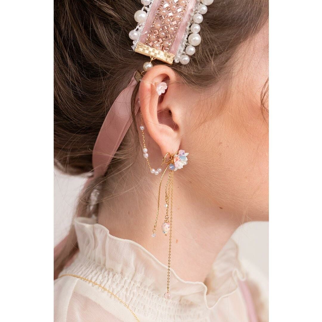 Aurora's Kiss 5-in-1 14K Gold-plated 925 Silver Earrings (with detachable ear cuff)