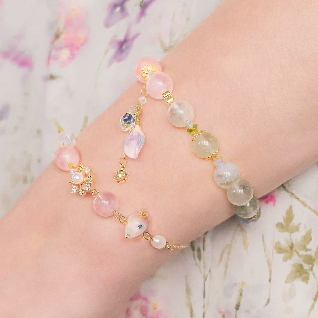 Aurora Strawberry 14K Gold-plated 925 Silver Bracelet