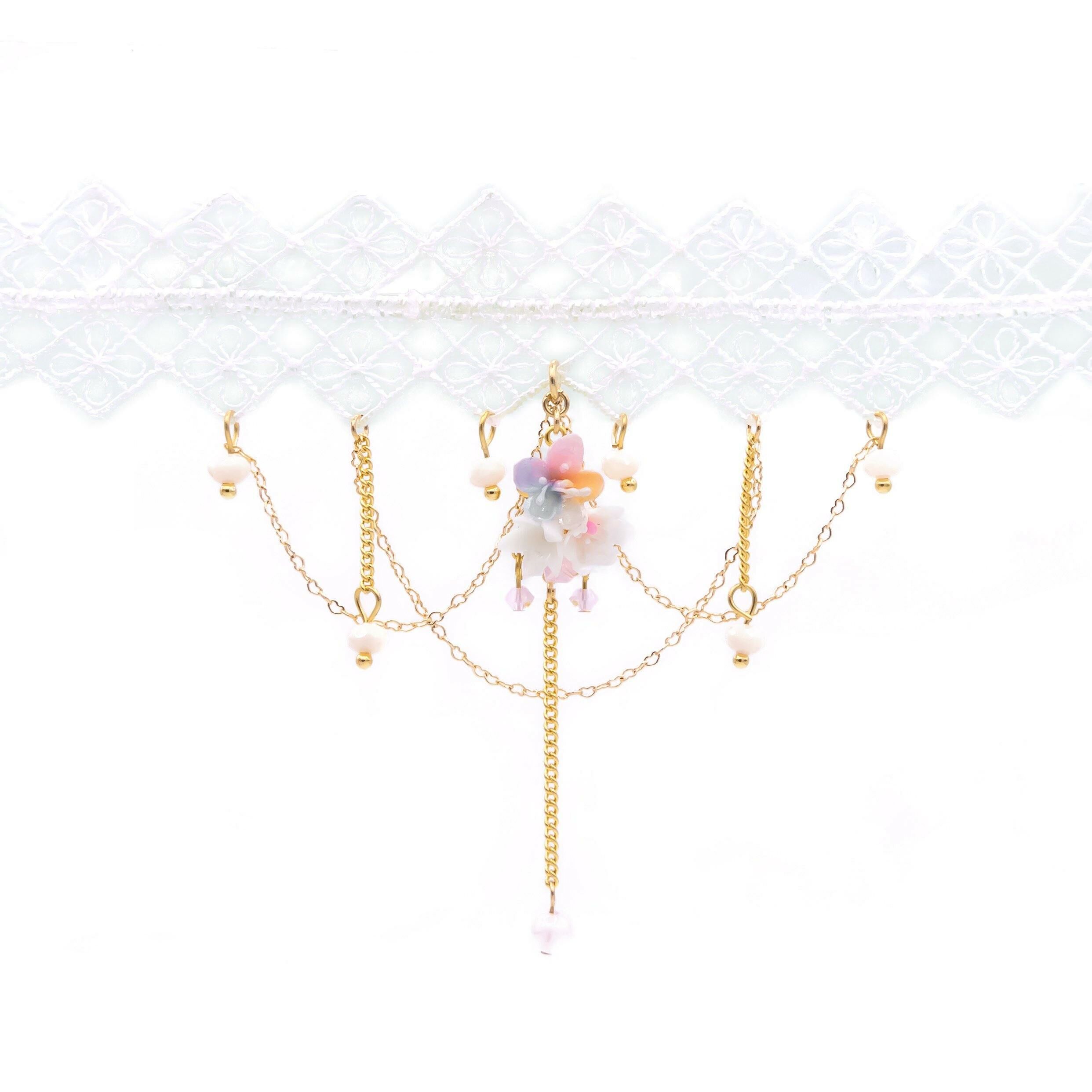 Aurora Snowflake Lace Choker