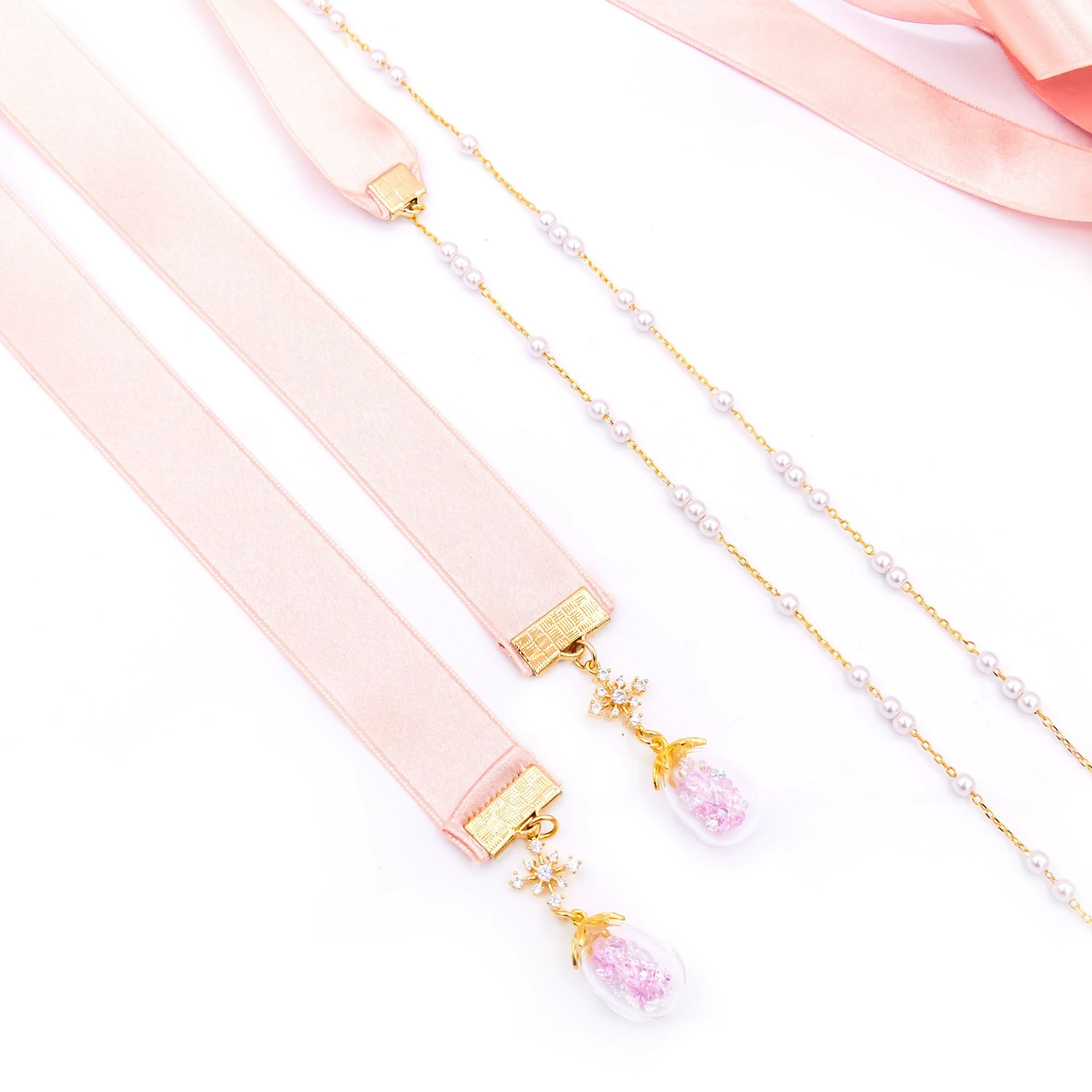 Aurora Crystal Ribbon Headband