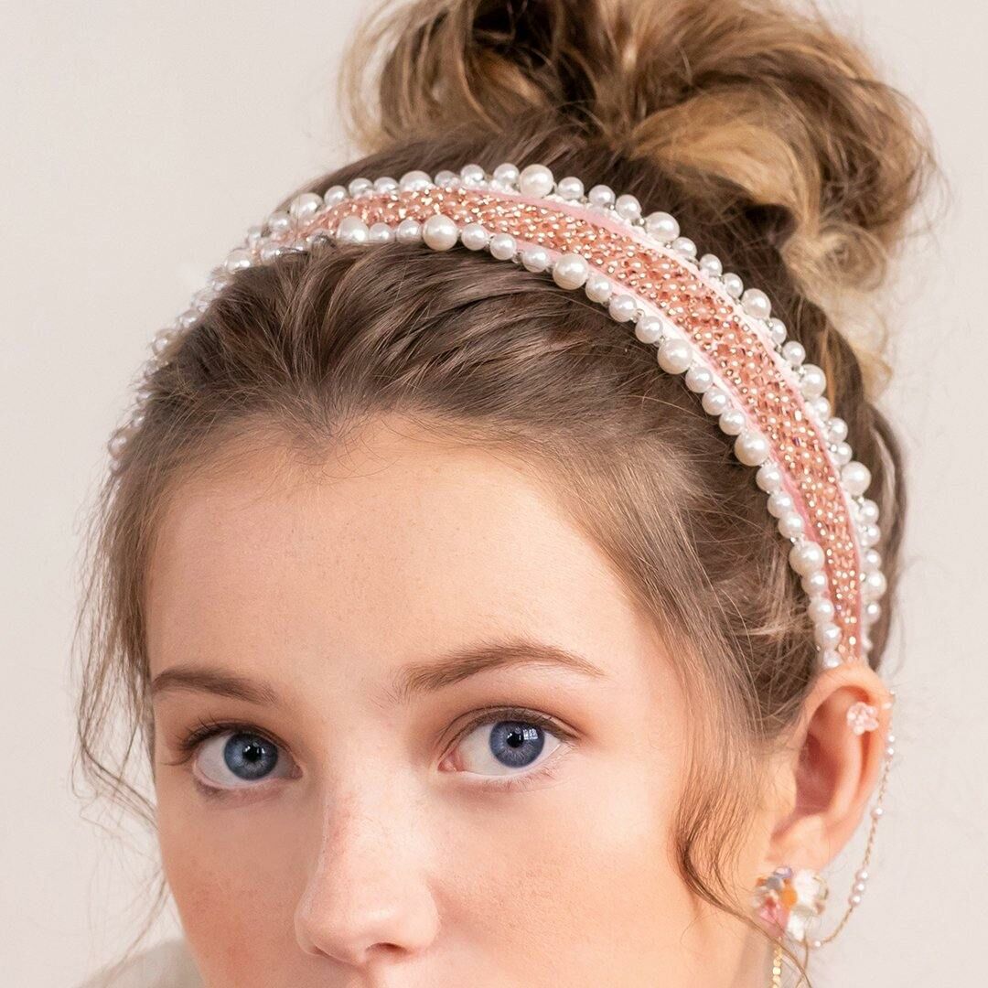 Aurora Crystal Ribbon Headband