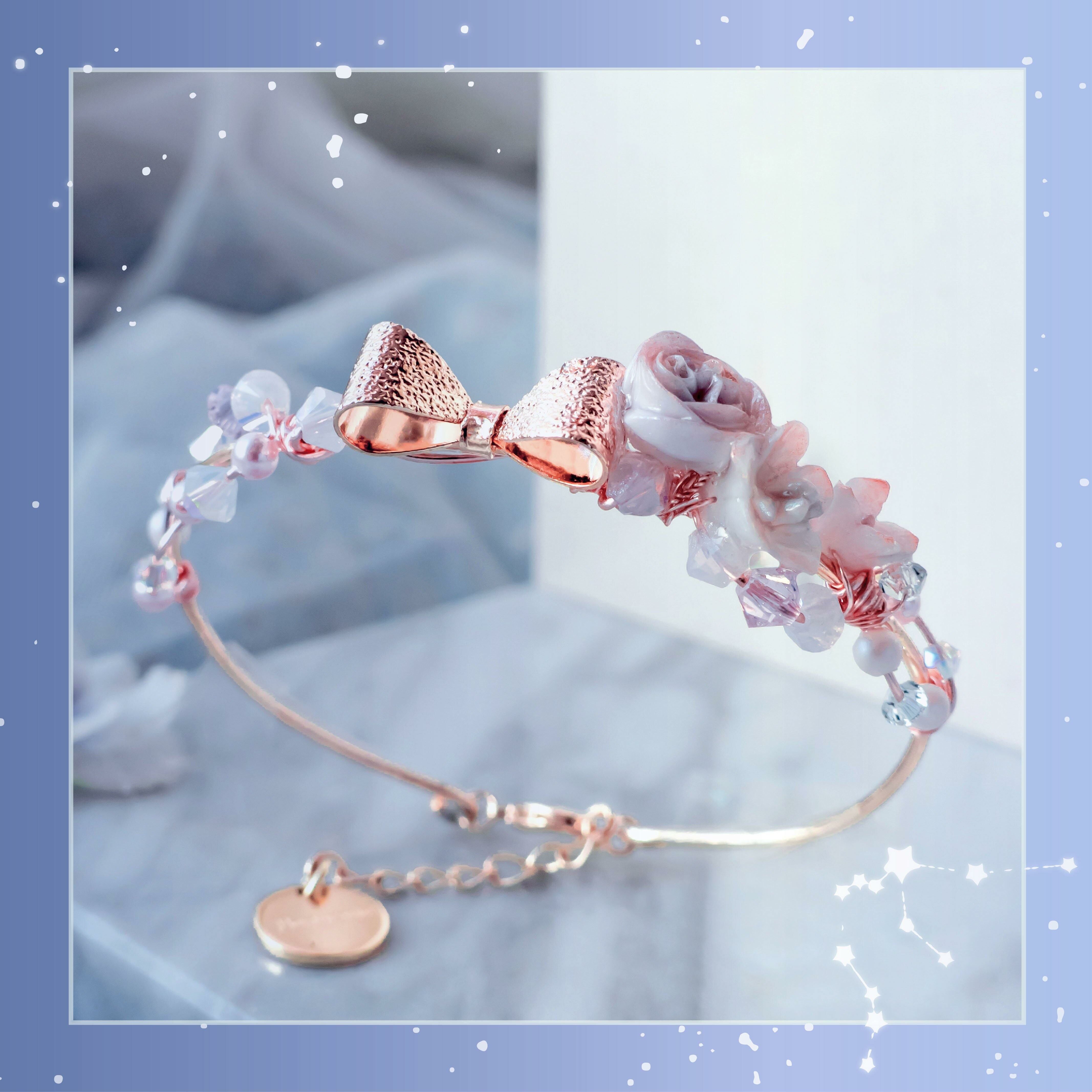 #1 ZODIAC Aquarius Garden Rose Bangle