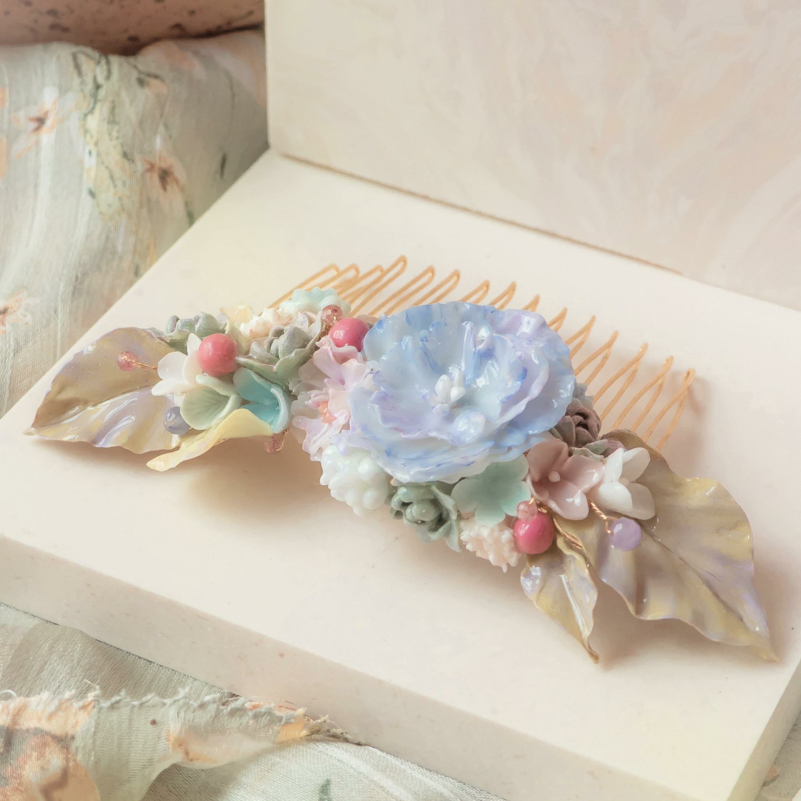 #5 ZODIAC Gemini Succulent Garden Hair Comb