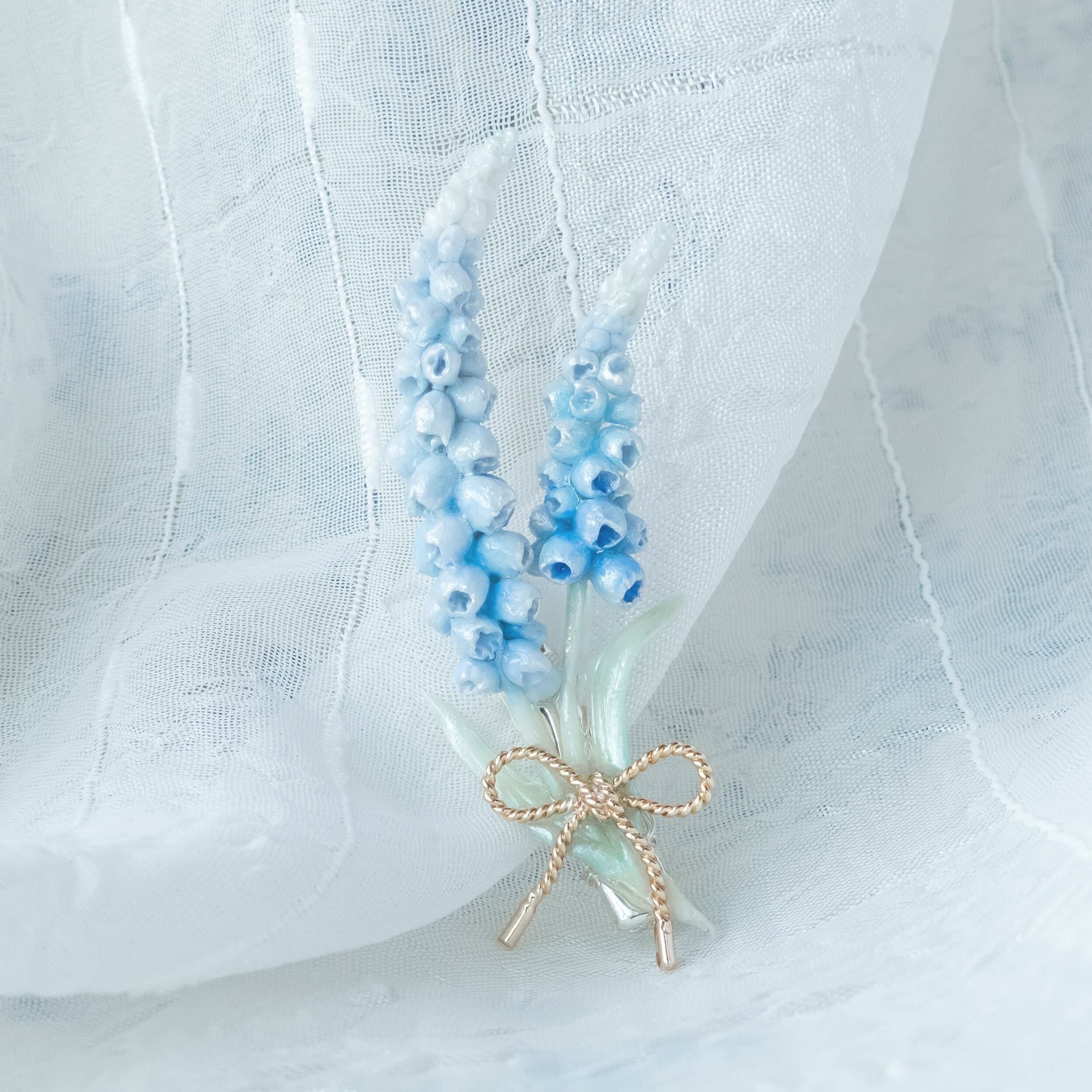 #6 ZODIAC Cancer Muscari Gold-Plated Ribbon Multi-Use Clip