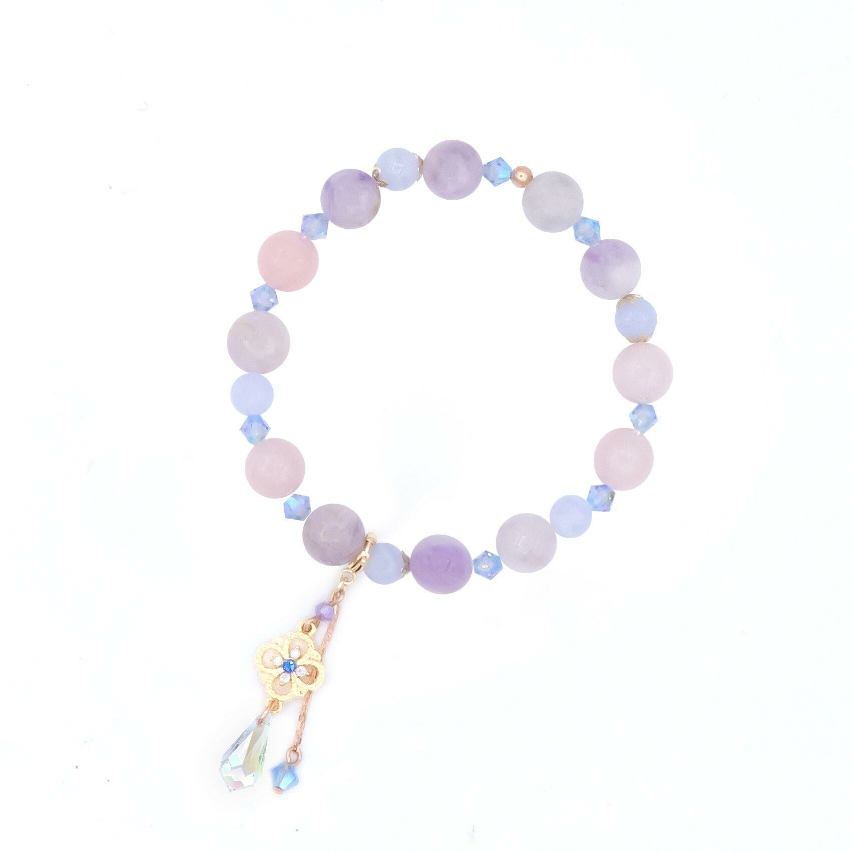 Beyond Dreamy Mixed Natural Quartz Bracelet (with a detachable pendant)