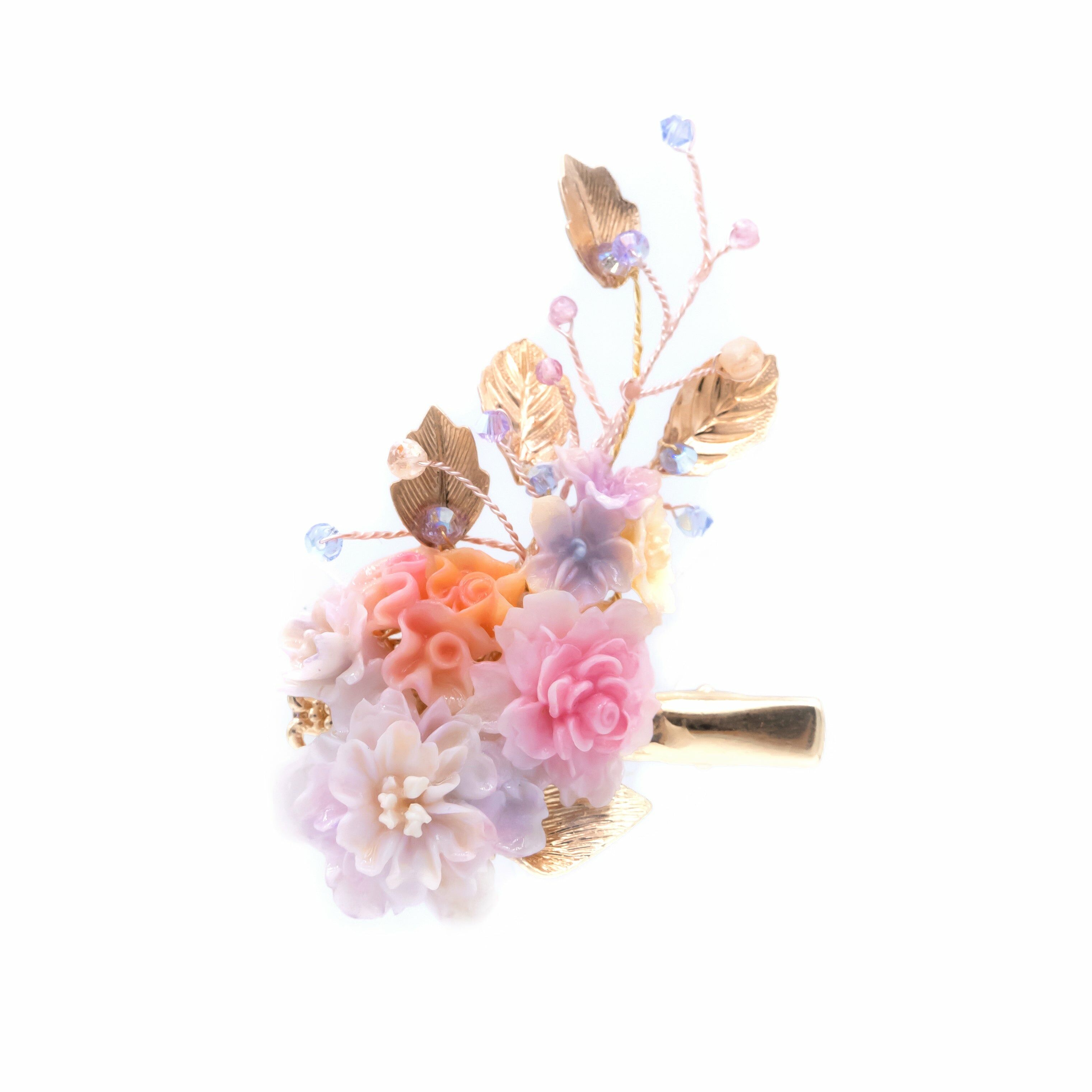 Lucid Dream Camellia Gold-plated Floal Hair Clip