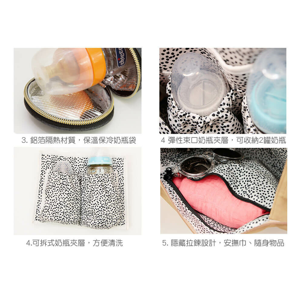 德國媽媽包No.1品牌,LASSIG讓媽媽包不只是媽媽包,兼具時尚與功能性,捲式L型大開口設計,側邊長拉鍊方便取物,大容量多隔層,使用環保防潑水材質,外出育兒神隊友,網紅媽咪推薦